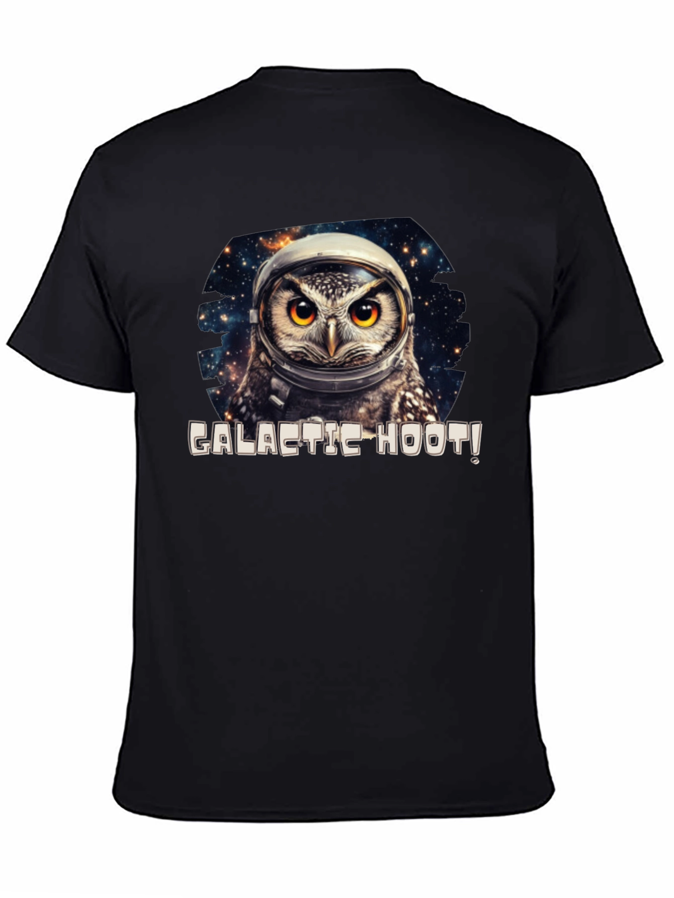 Galactic Hoot Owl T-Shirt - Space Adventure Tee