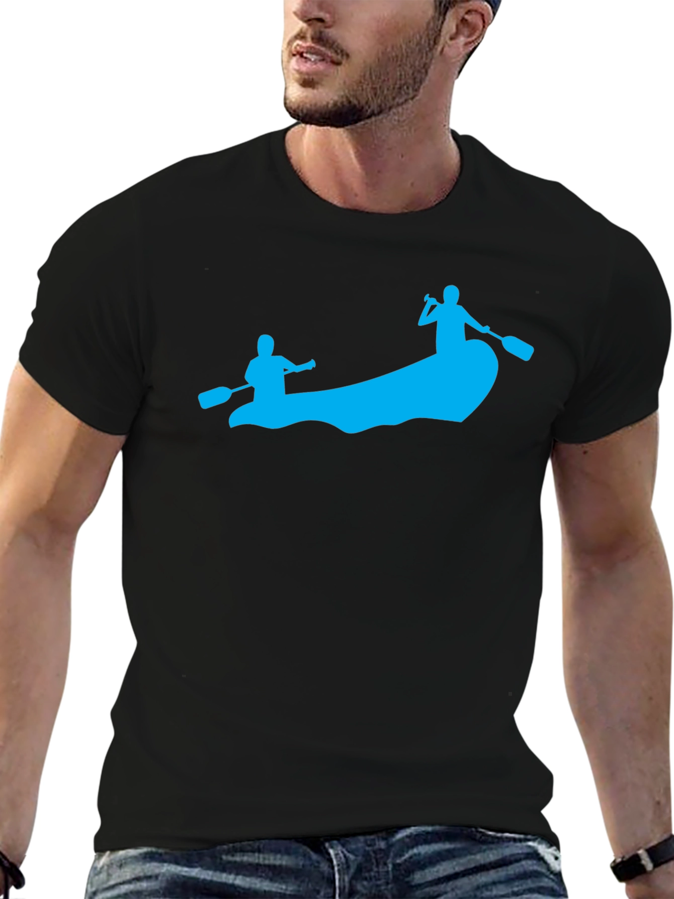 Rafting Adventure Black T-Shirt