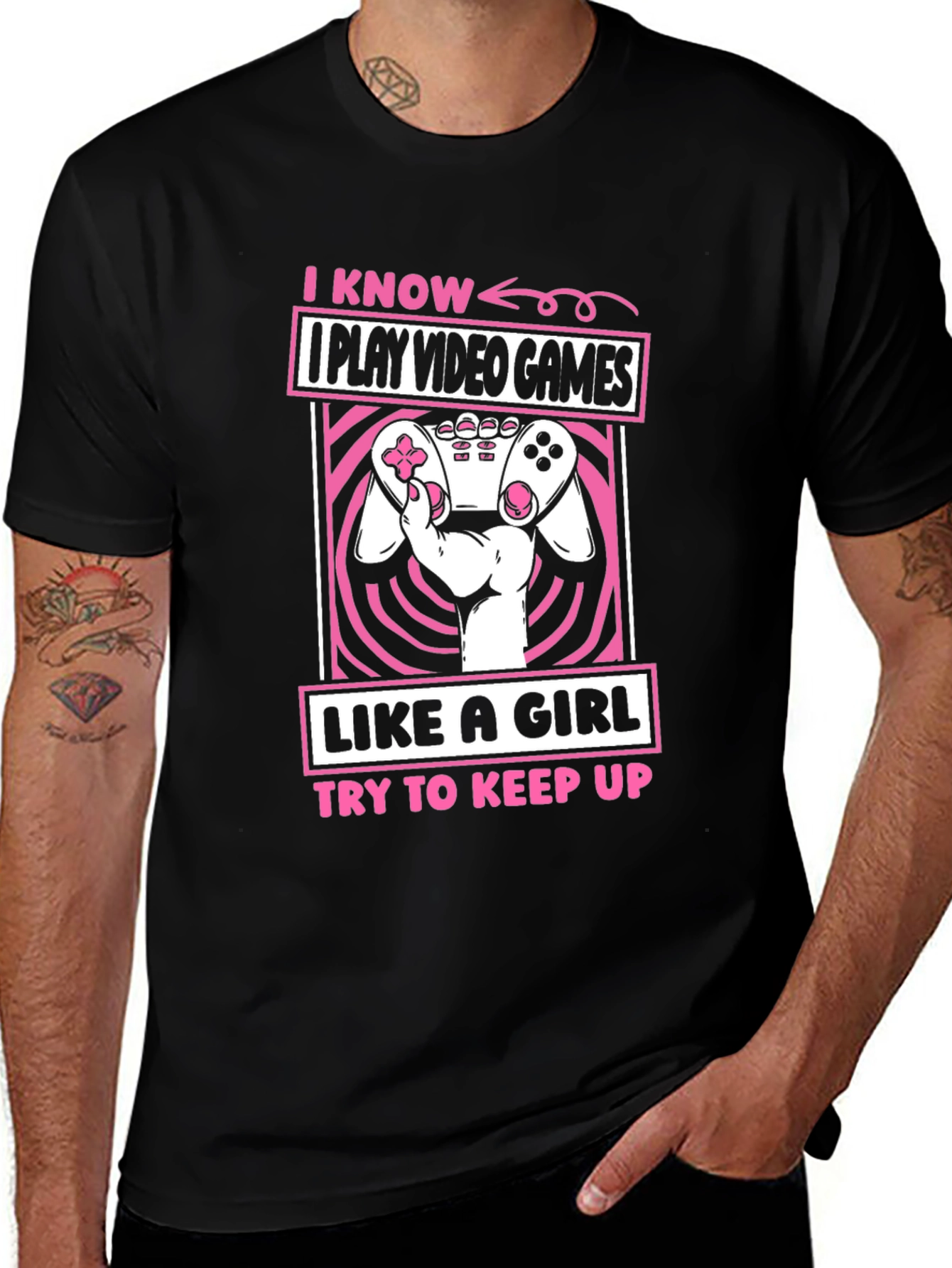 I Play Video Games Like A Girl T-Shirt