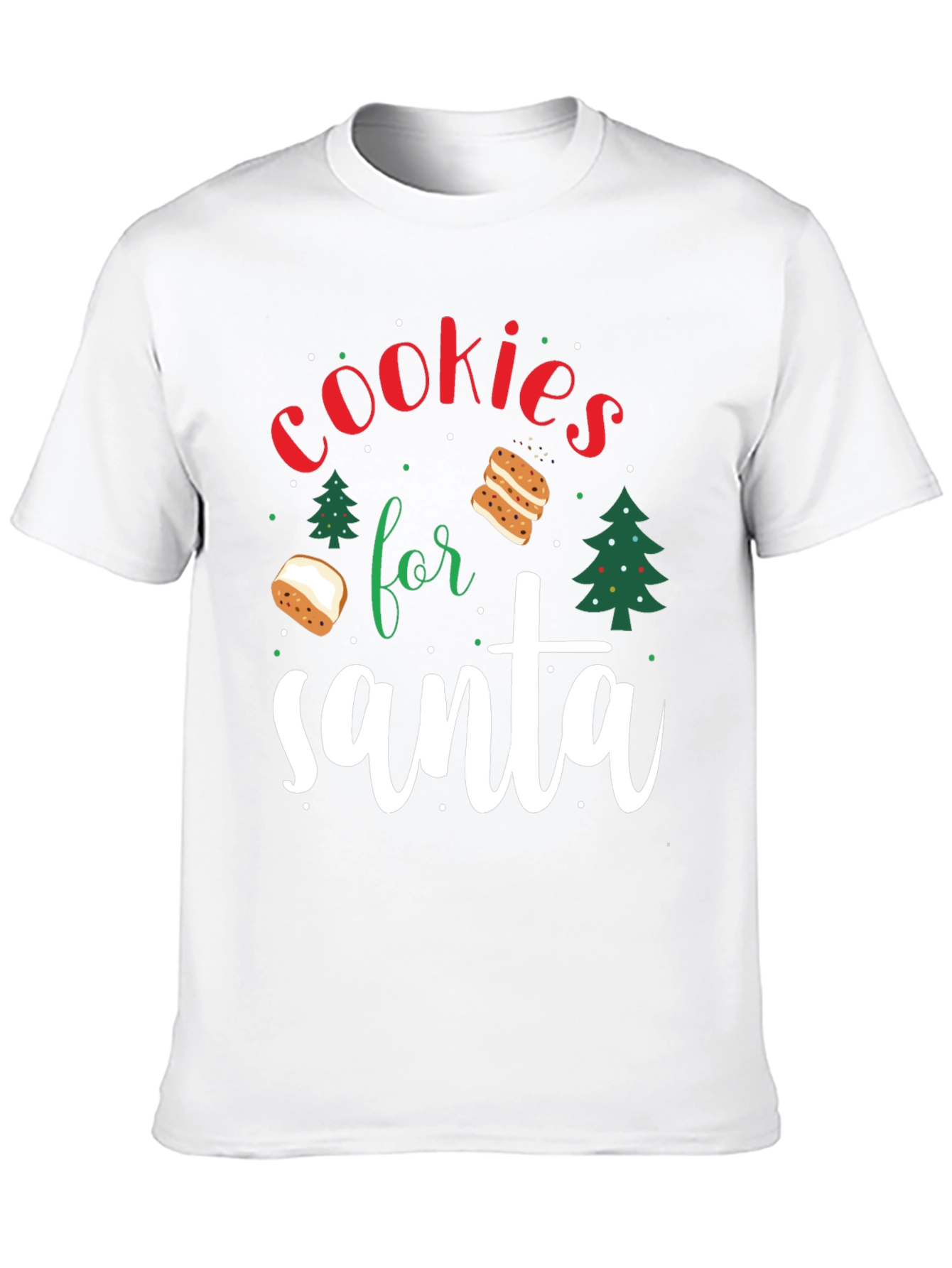 Cookies For Santa Christmas Graphic Tee