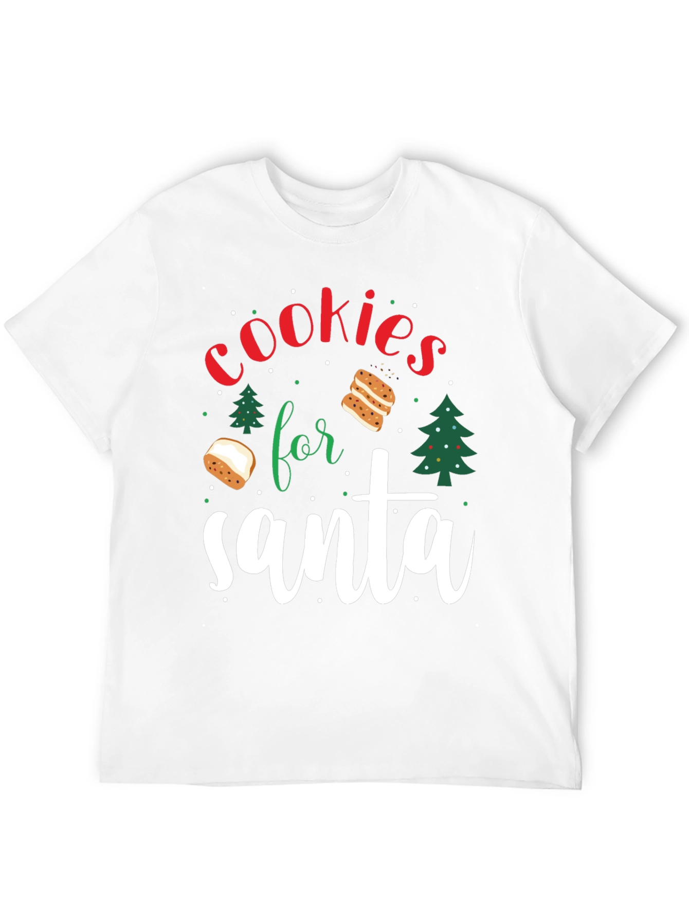Cookies For Santa Christmas Graphic Tee