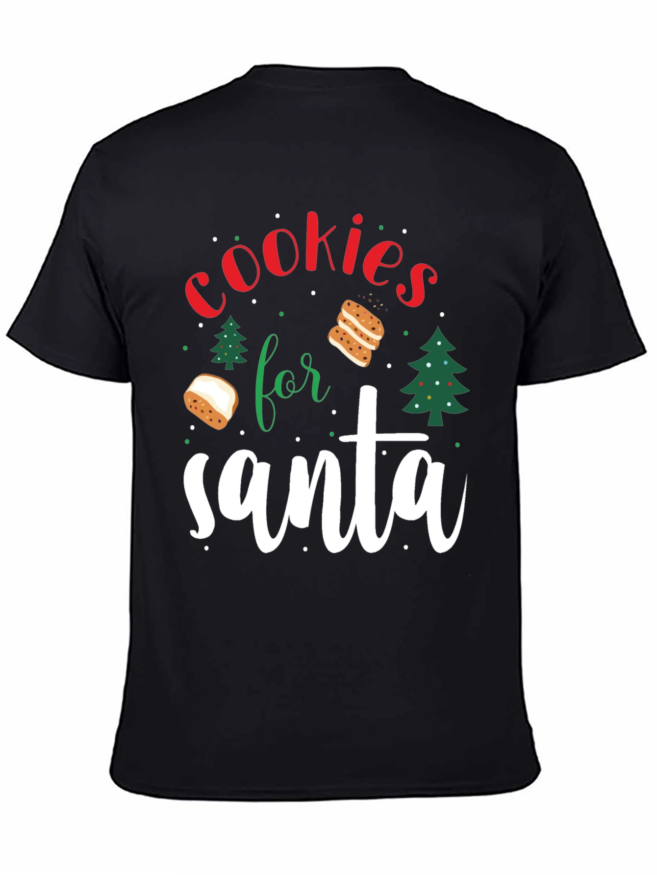 Cookies For Santa Christmas Graphic Tee