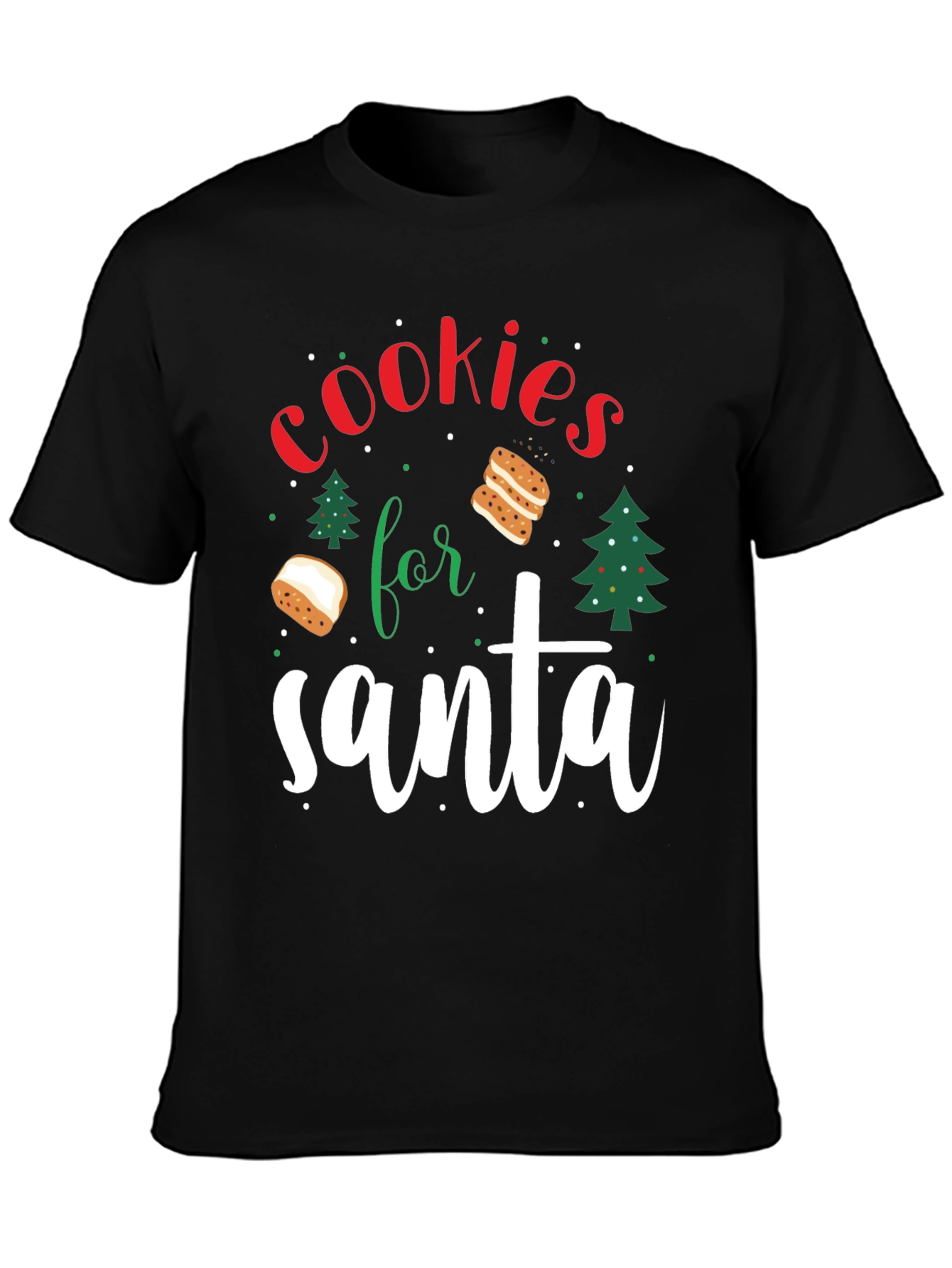 Cookies For Santa Christmas Graphic Tee