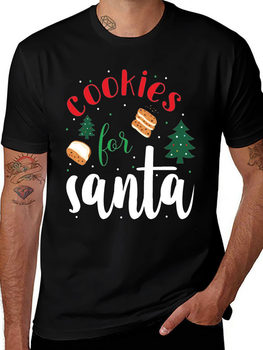 Cookies For Santa Christmas Graphic Tee