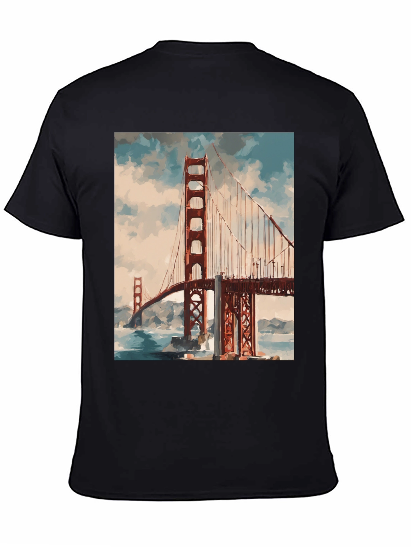 Golden Gate Bridge Graphic Tee - Black