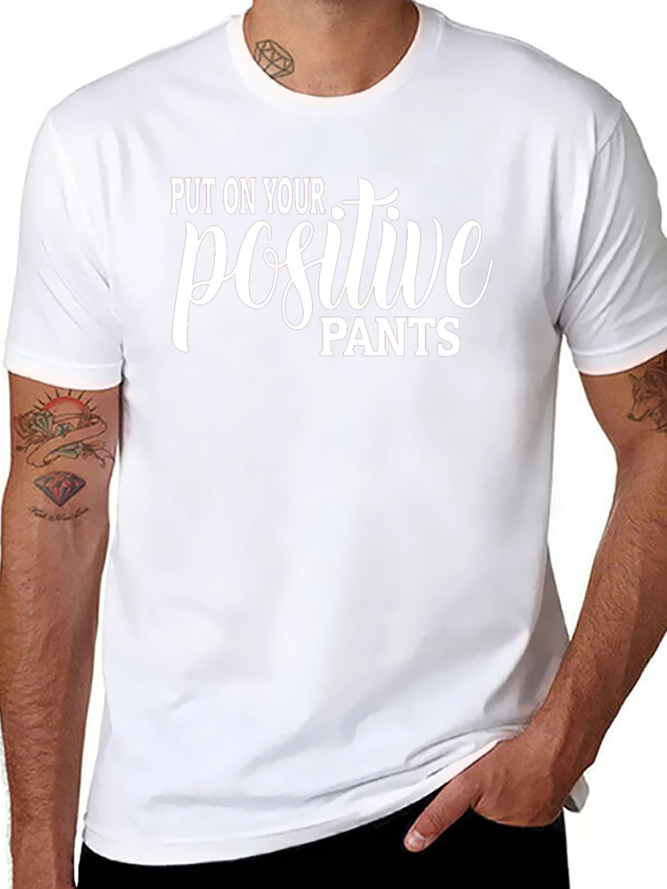 Positive Pants Black T-Shirt