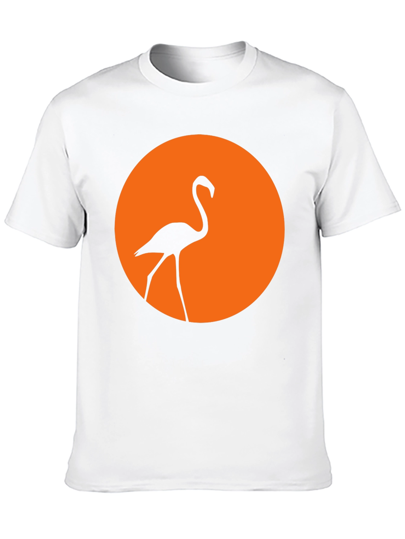 Flamingo Sunset Graphic Tee - Stylish Black T-Shirt
