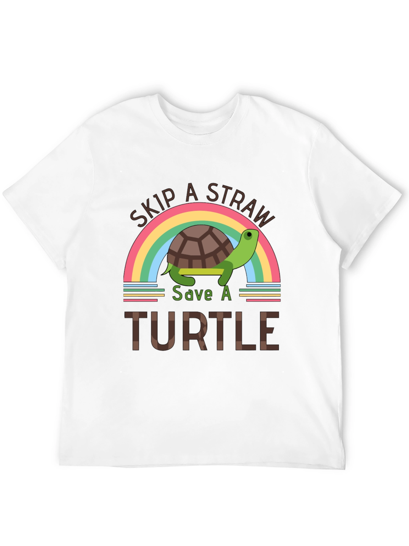 Skip a Straw Save a Turtle Graphic Tee