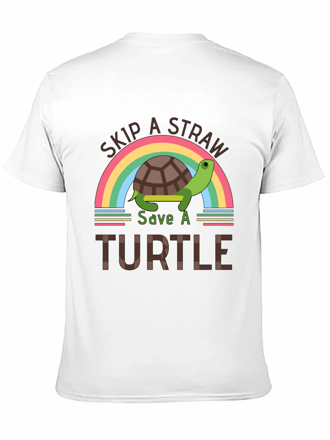 Skip a Straw Save a Turtle Graphic Tee