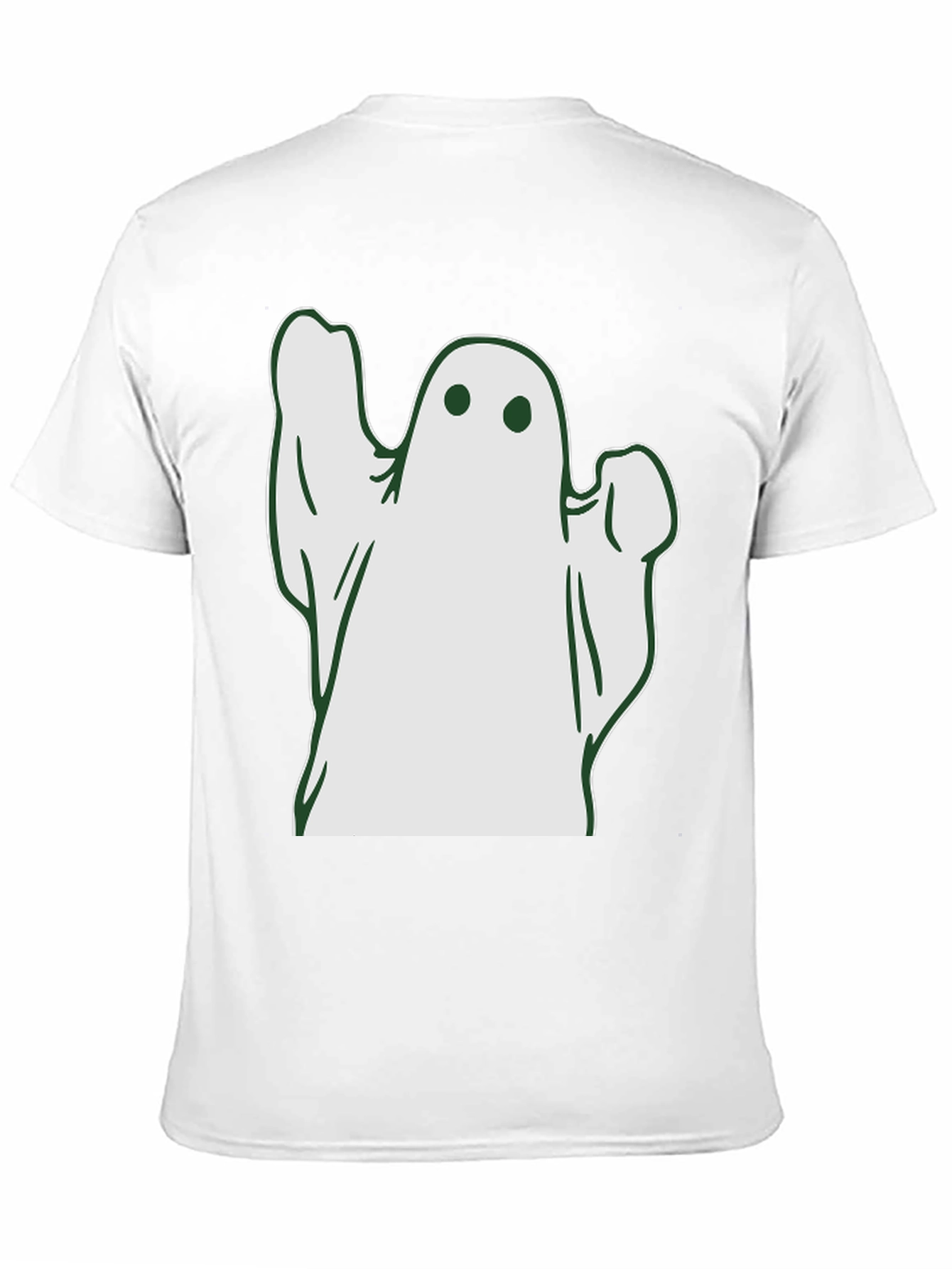 Spooky Ghost Graphic Tee - Halloween T-Shirt