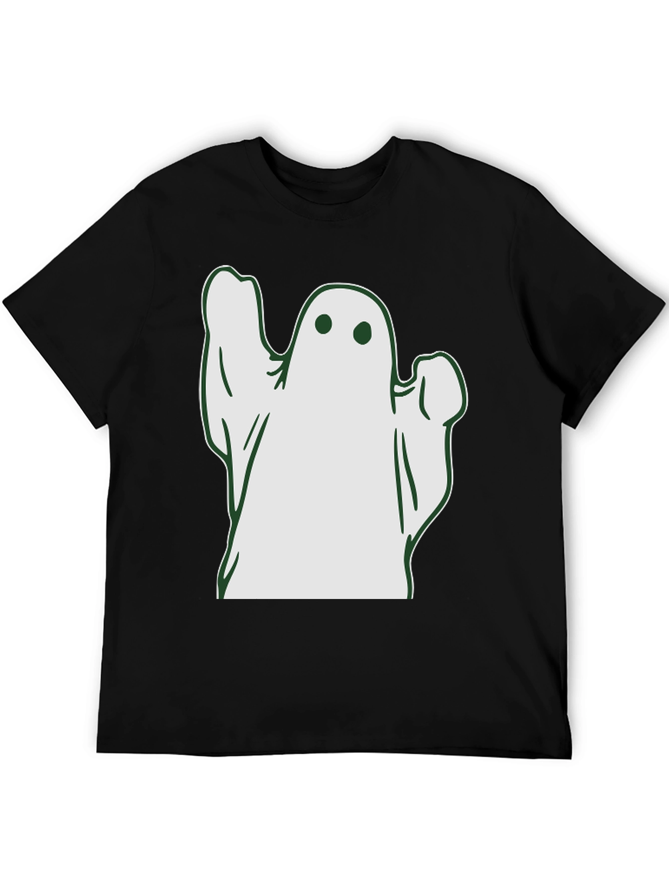 Spooky Ghost Graphic Tee - Halloween T-Shirt