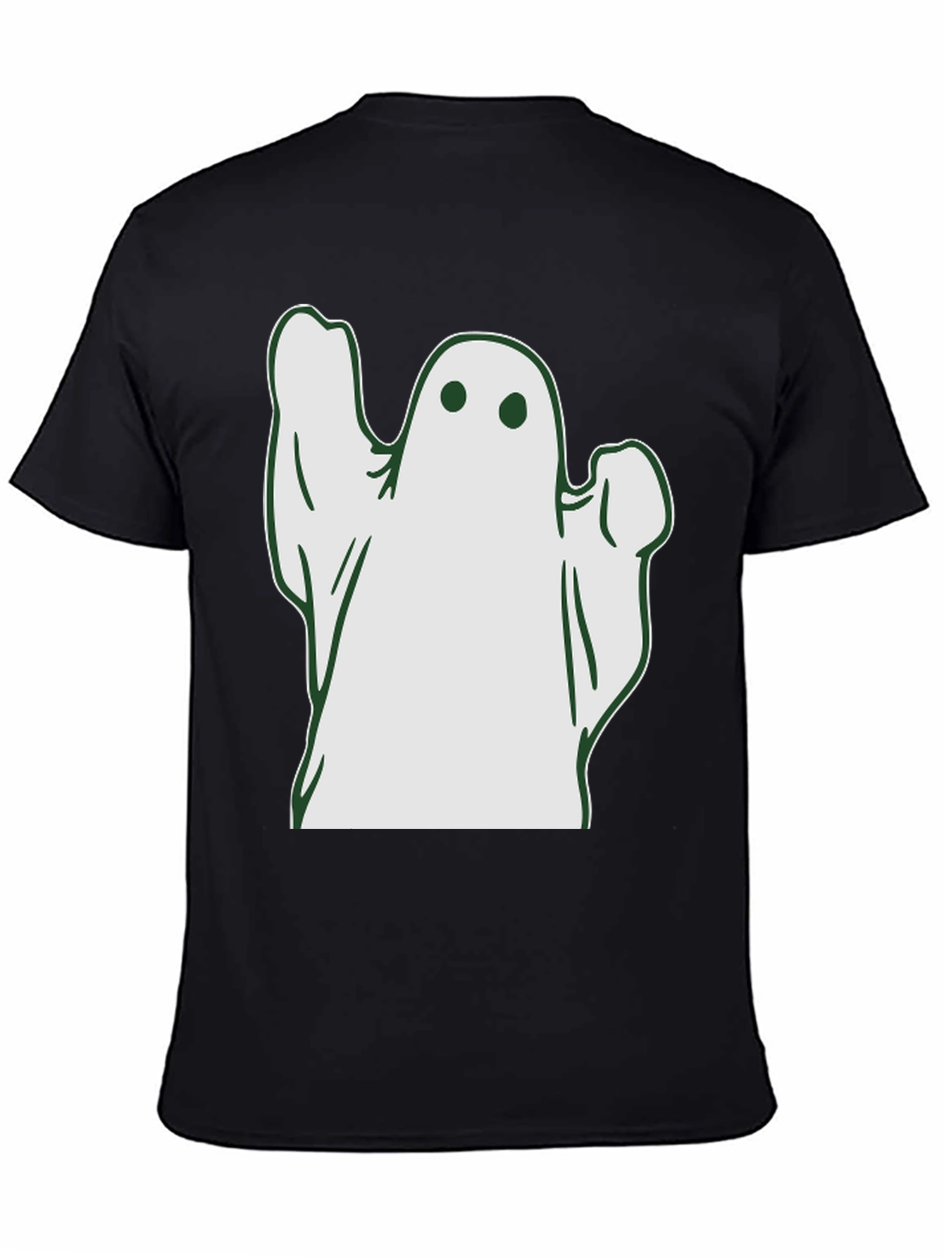 Spooky Ghost Graphic Tee - Halloween T-Shirt