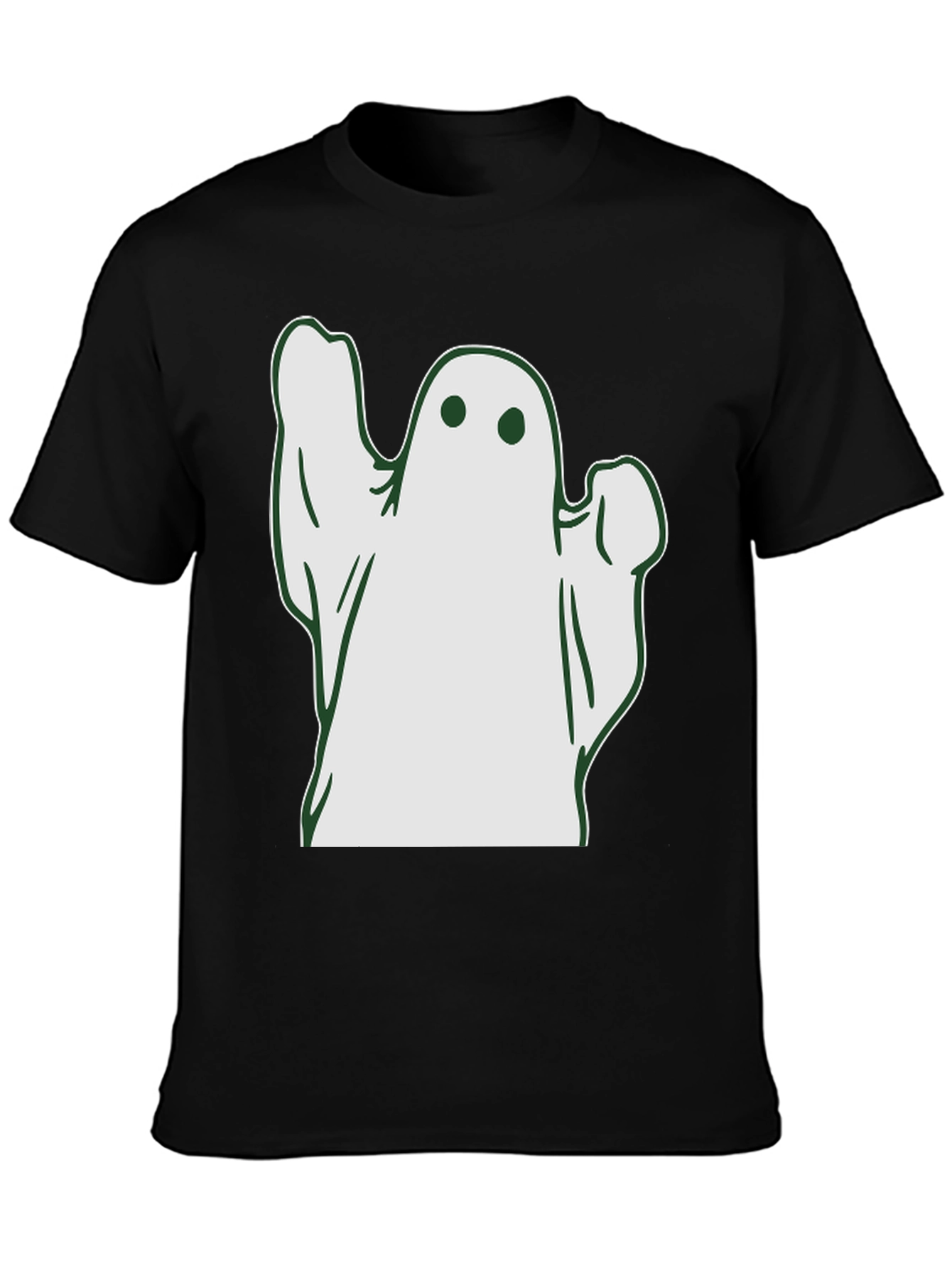 Spooky Ghost Graphic Tee - Halloween T-Shirt