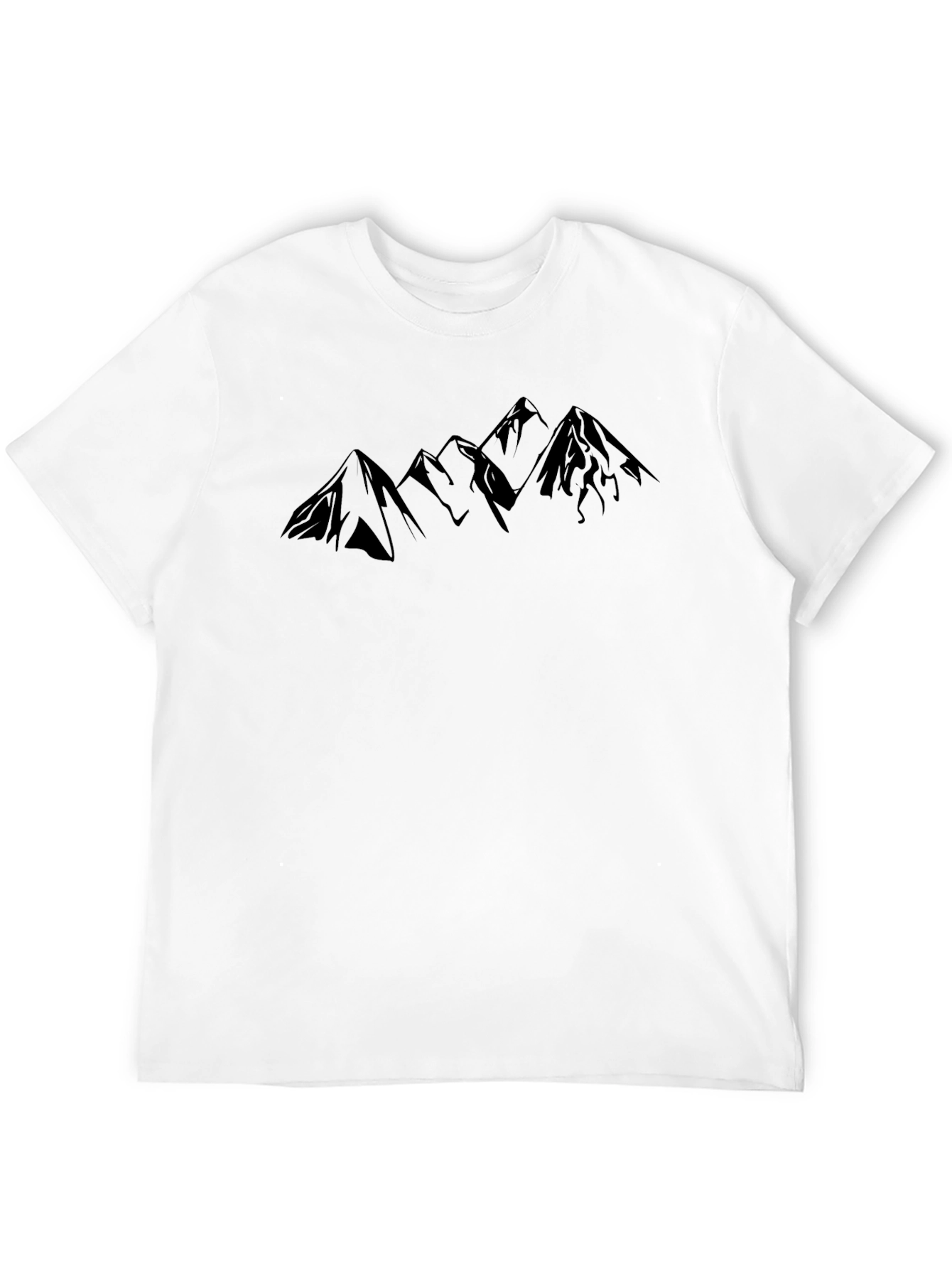 Mountain Silhouette Black T-Shirt