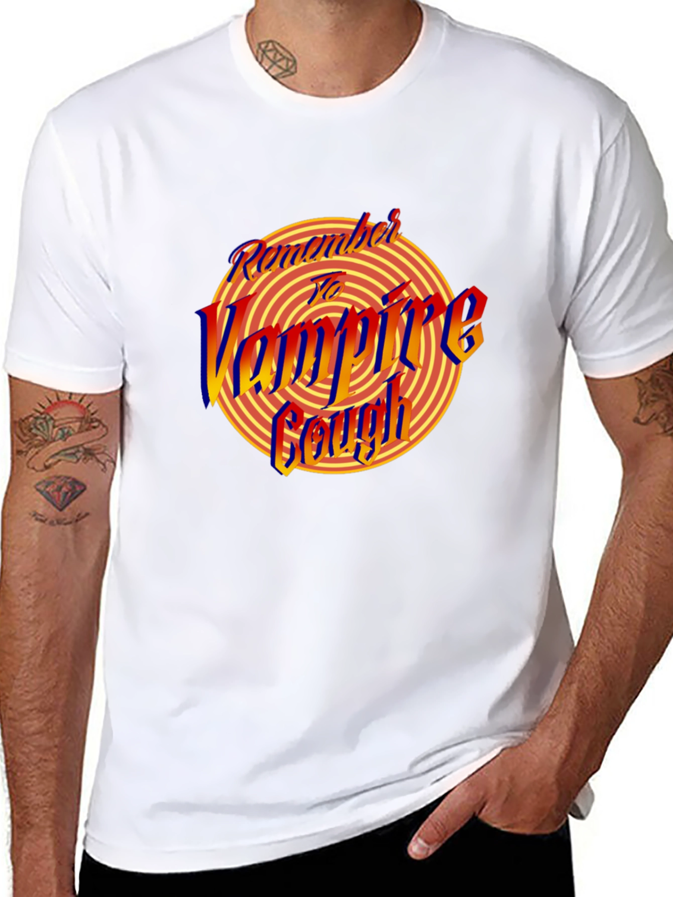 Remember to Vampire Cough Graphic T-Shirt