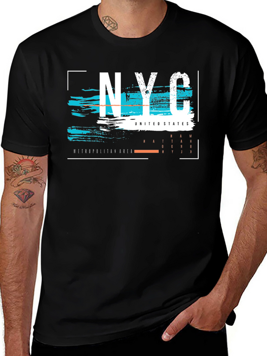 NYC Graphic Tee - Urban Style Black T-Shirt
