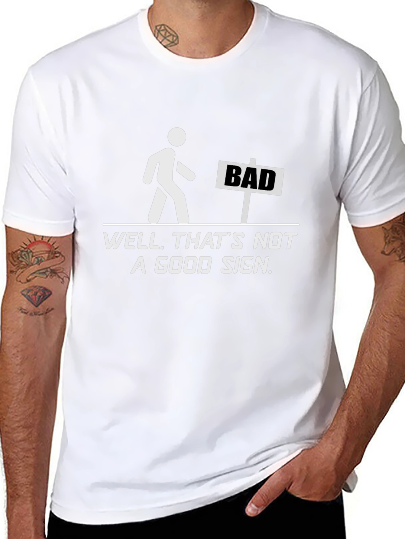 Funny Bad Sign Graphic T-Shirt