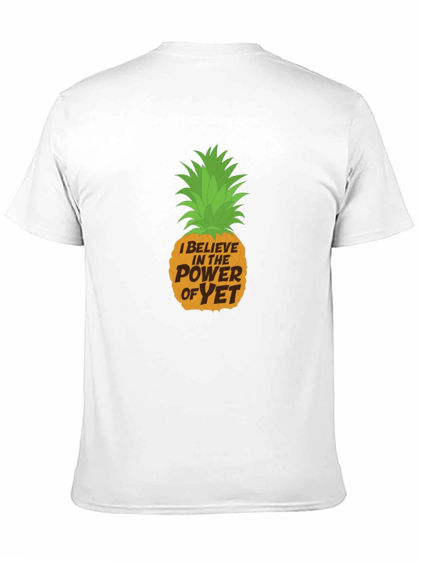 Power of Yet Pineapple Graphic Tee - Black Cotton