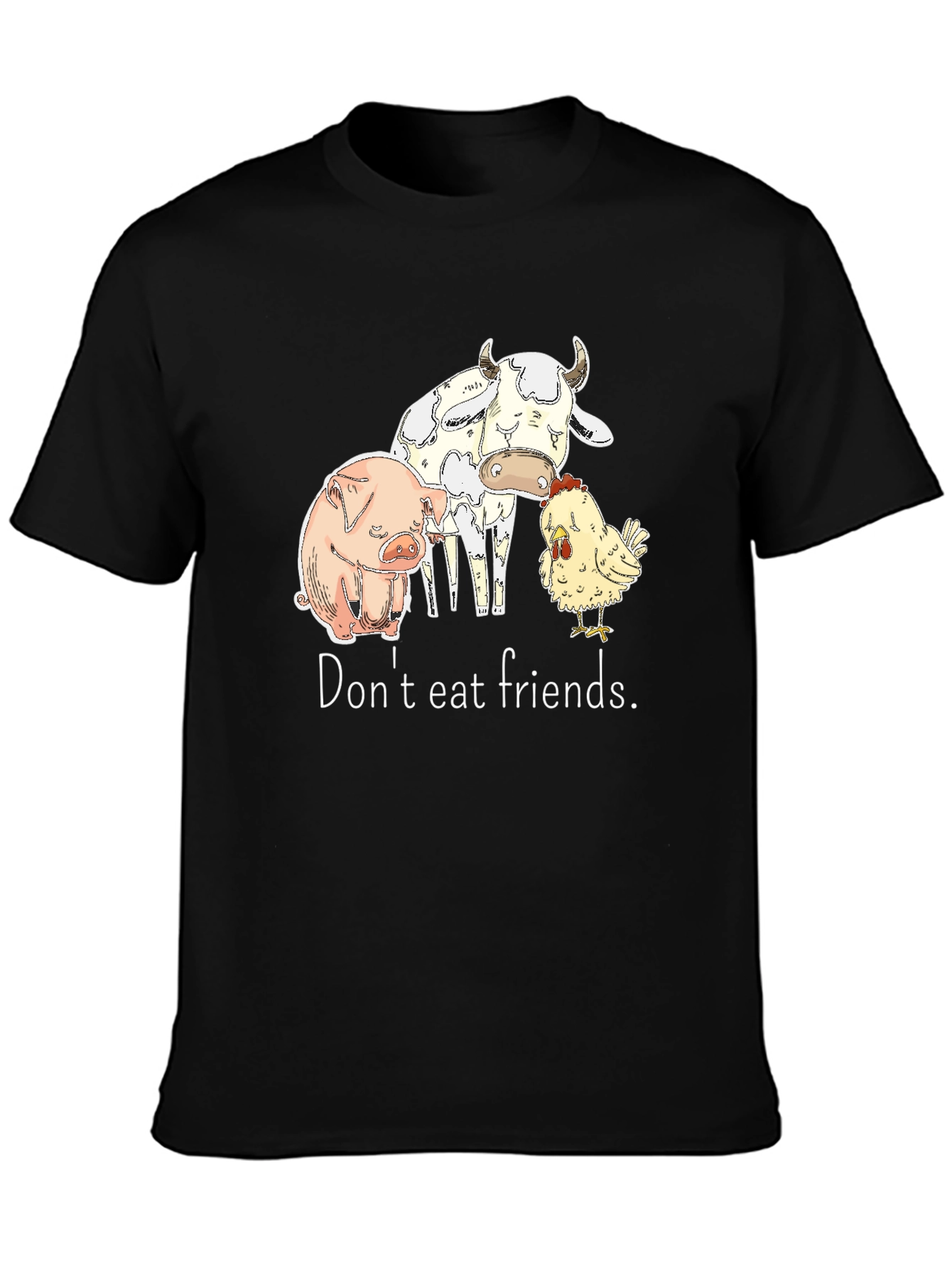 Vegan Friendly T-Shirt - Dont Eat Friends Graphic Tee