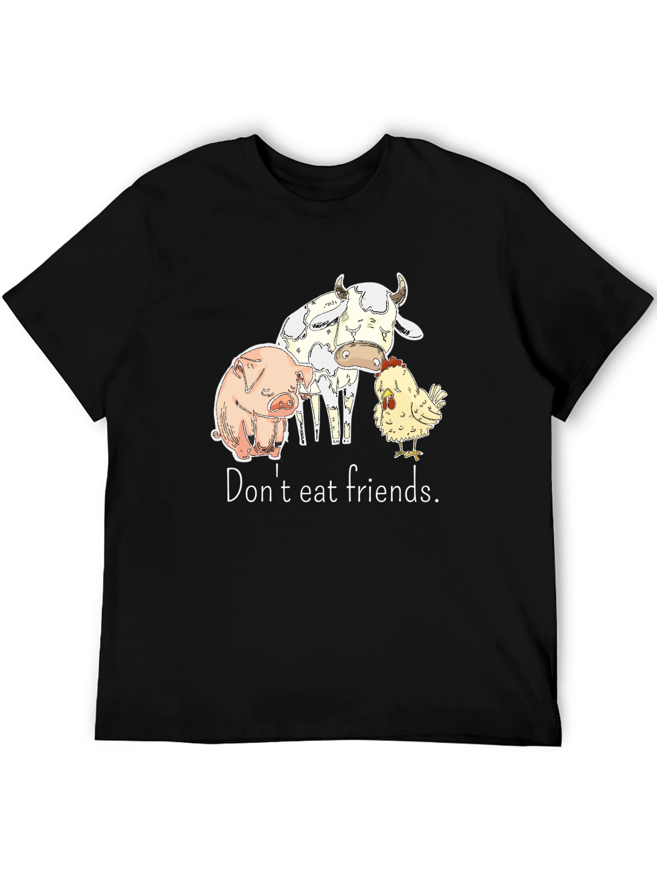 Vegan Friendly T-Shirt - Dont Eat Friends Graphic Tee