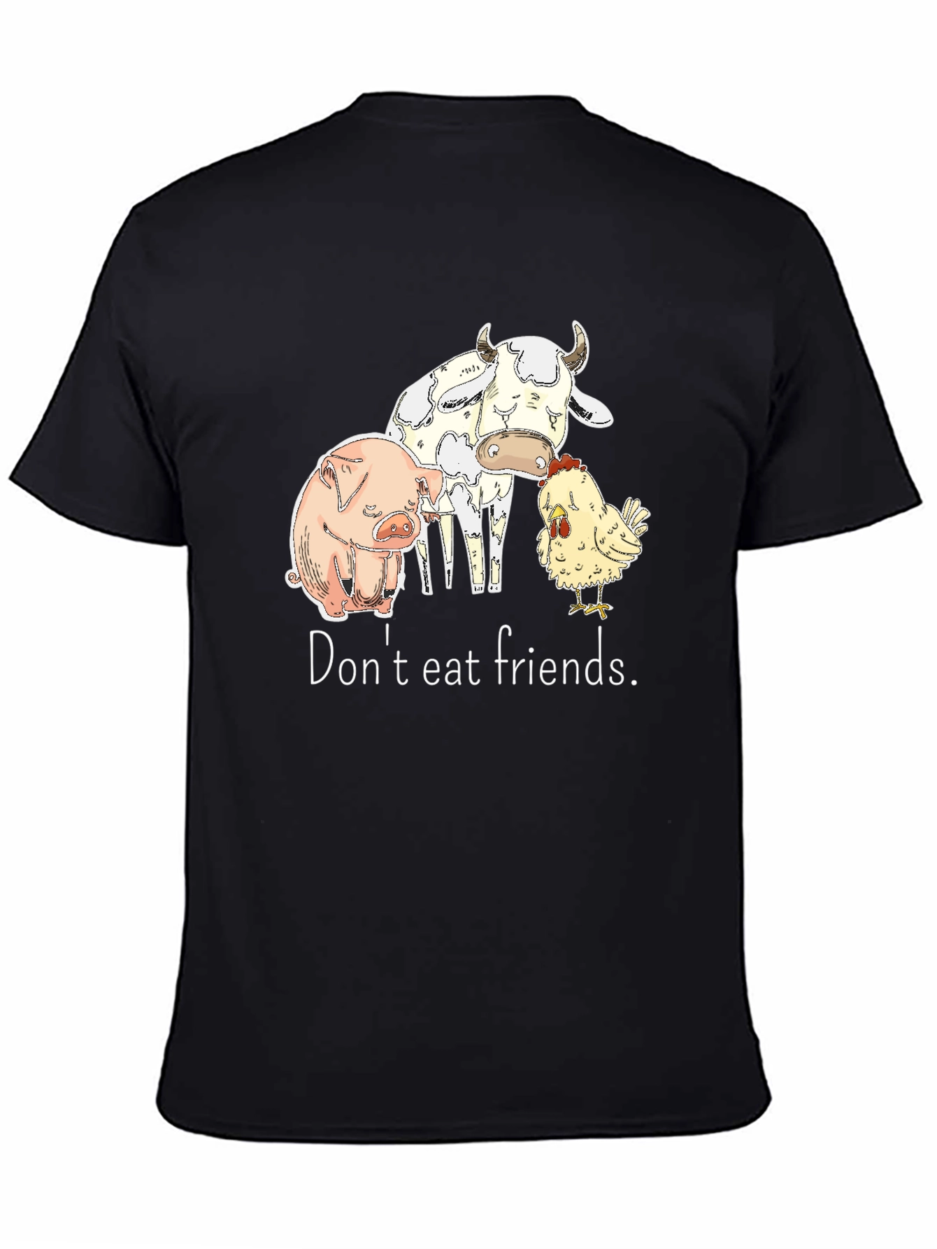 Vegan Friendly T-Shirt - Dont Eat Friends Graphic Tee