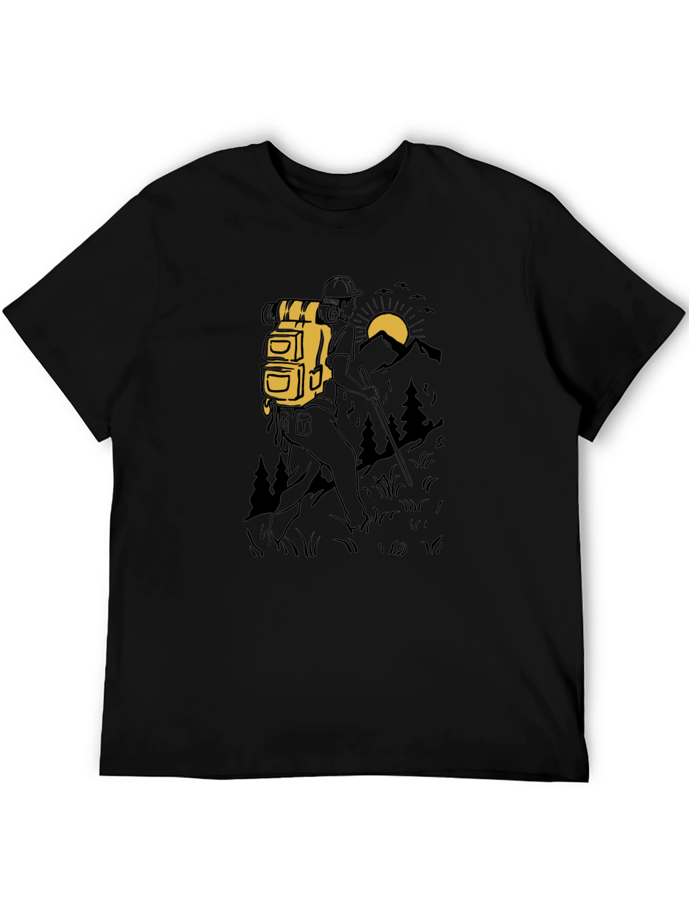 Hiking Adventure Black T-Shirt