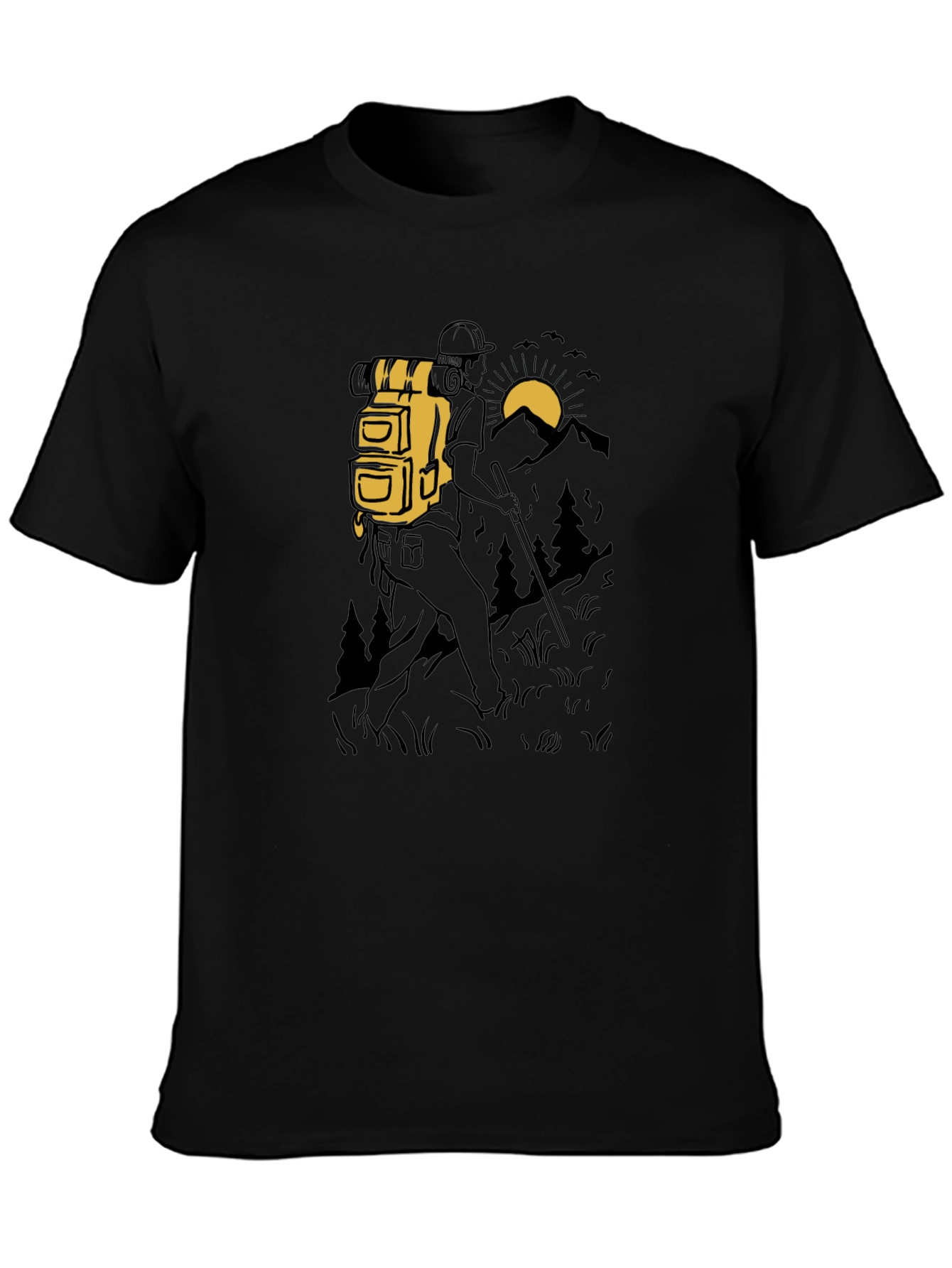 Hiking Adventure Black T-Shirt