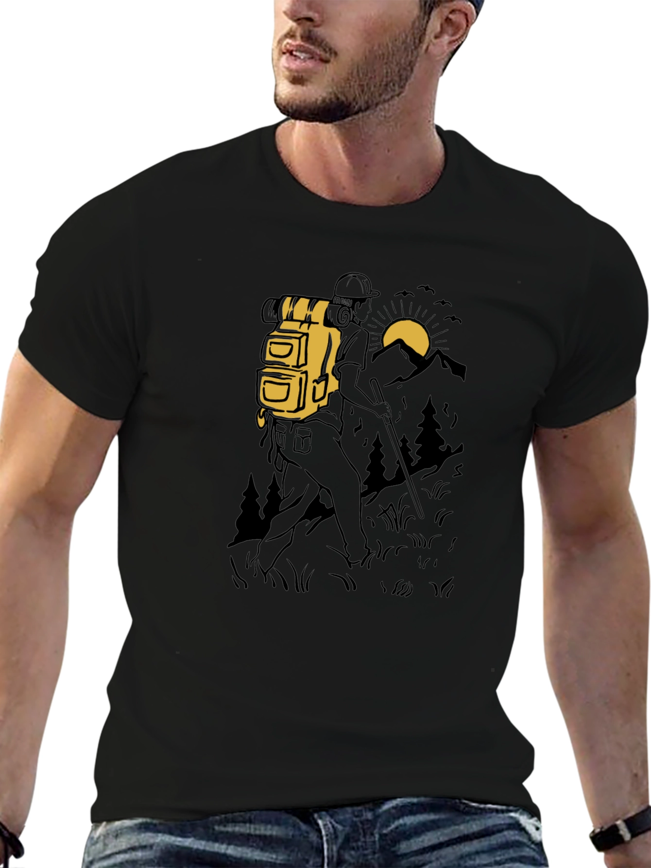 Hiking Adventure Black T-Shirt