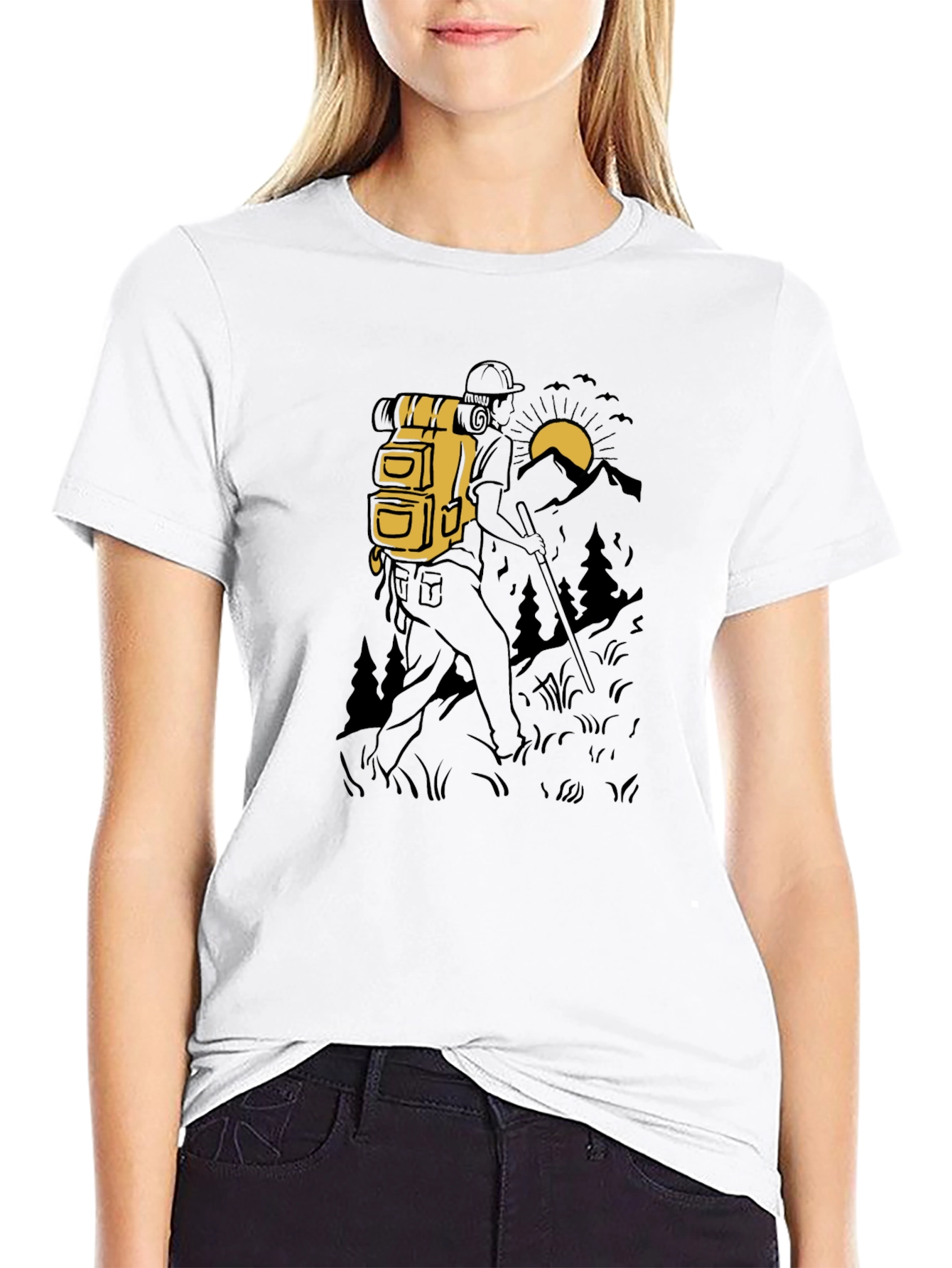 Hiking Adventure Black T-Shirt