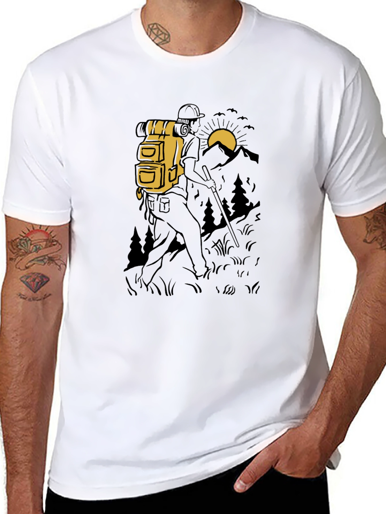 Hiking Adventure Black T-Shirt