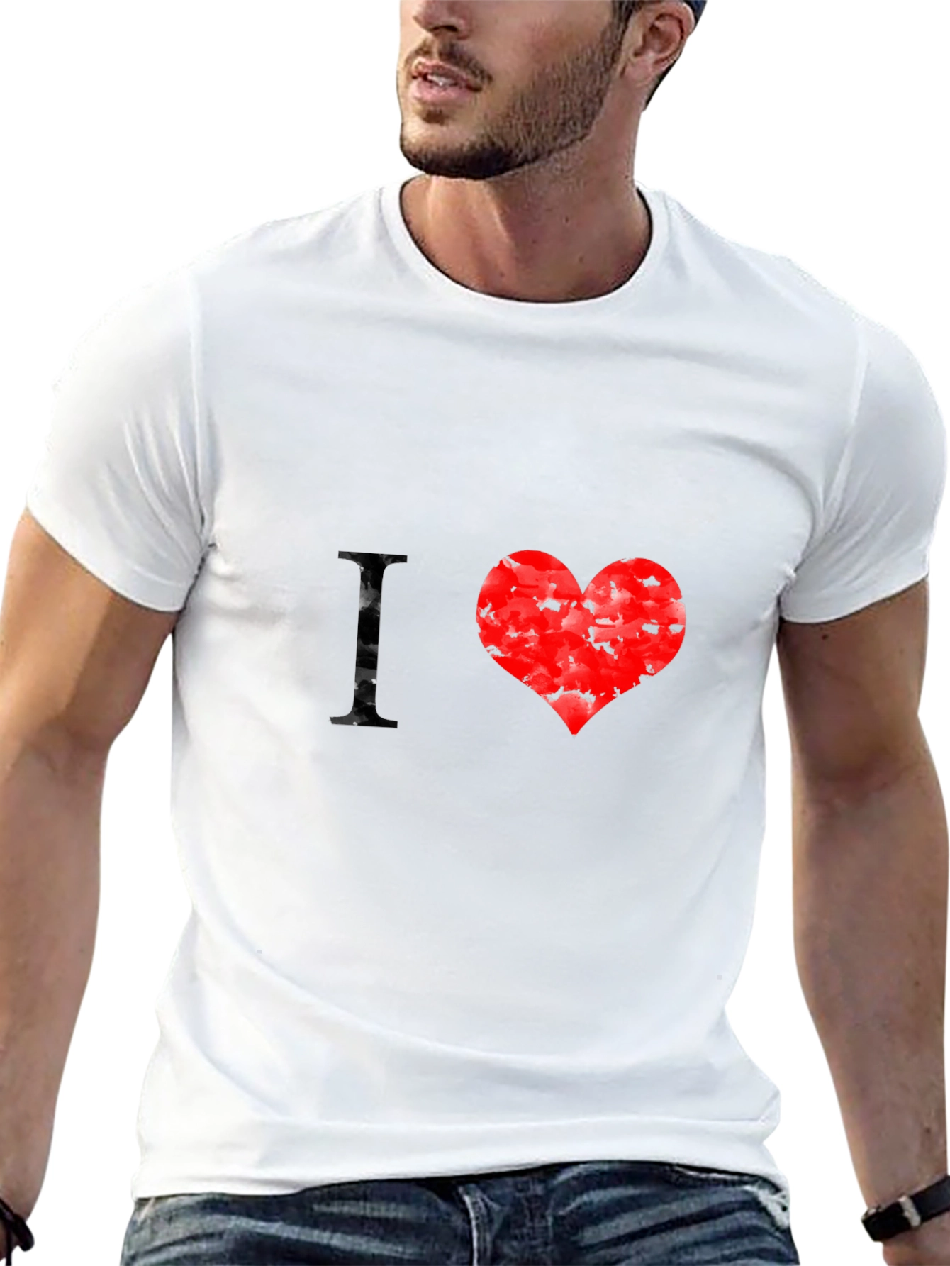 I Heart Bats Black T-Shirt