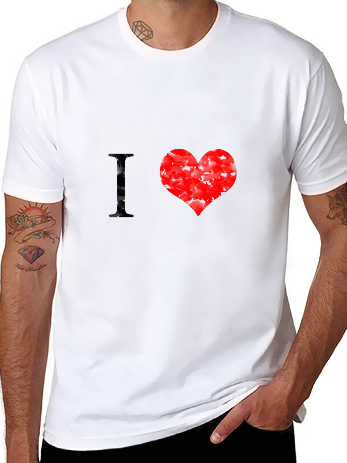 I Heart Bats Black T-Shirt