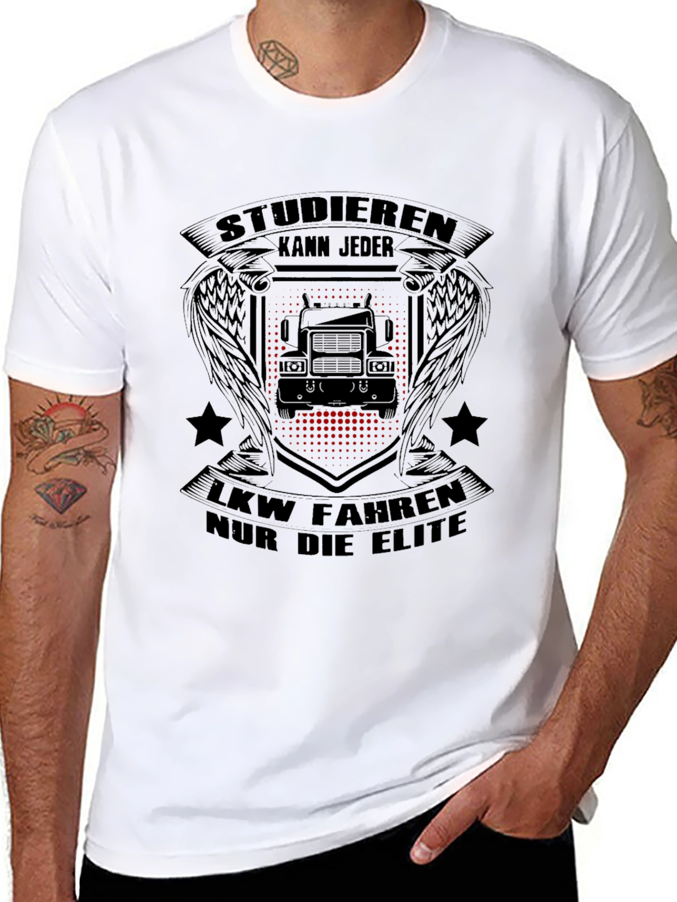 Studieren Kann Jeder T-Shirt - Trucker Elite Tee