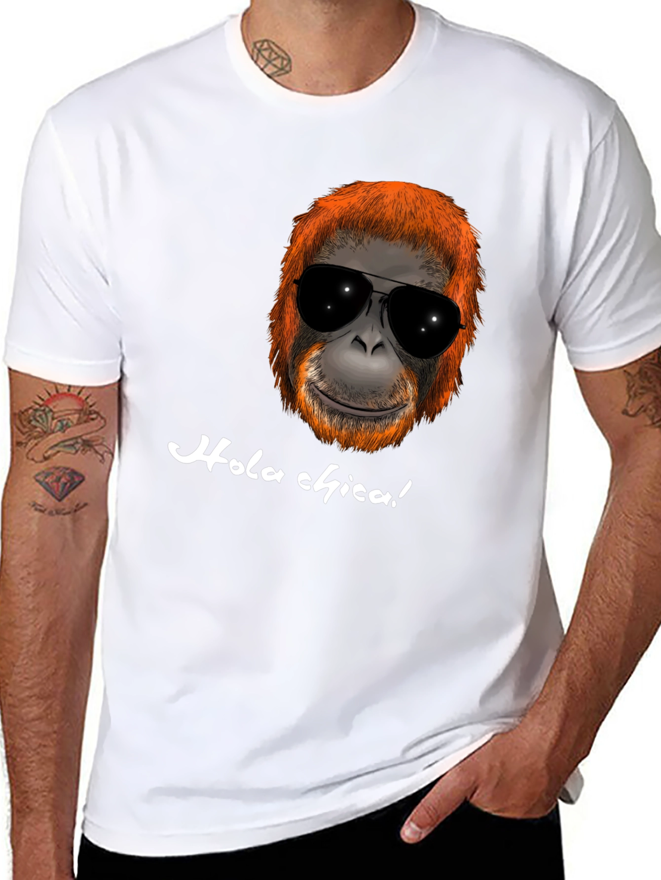 Hola Chica Orangutan Tee