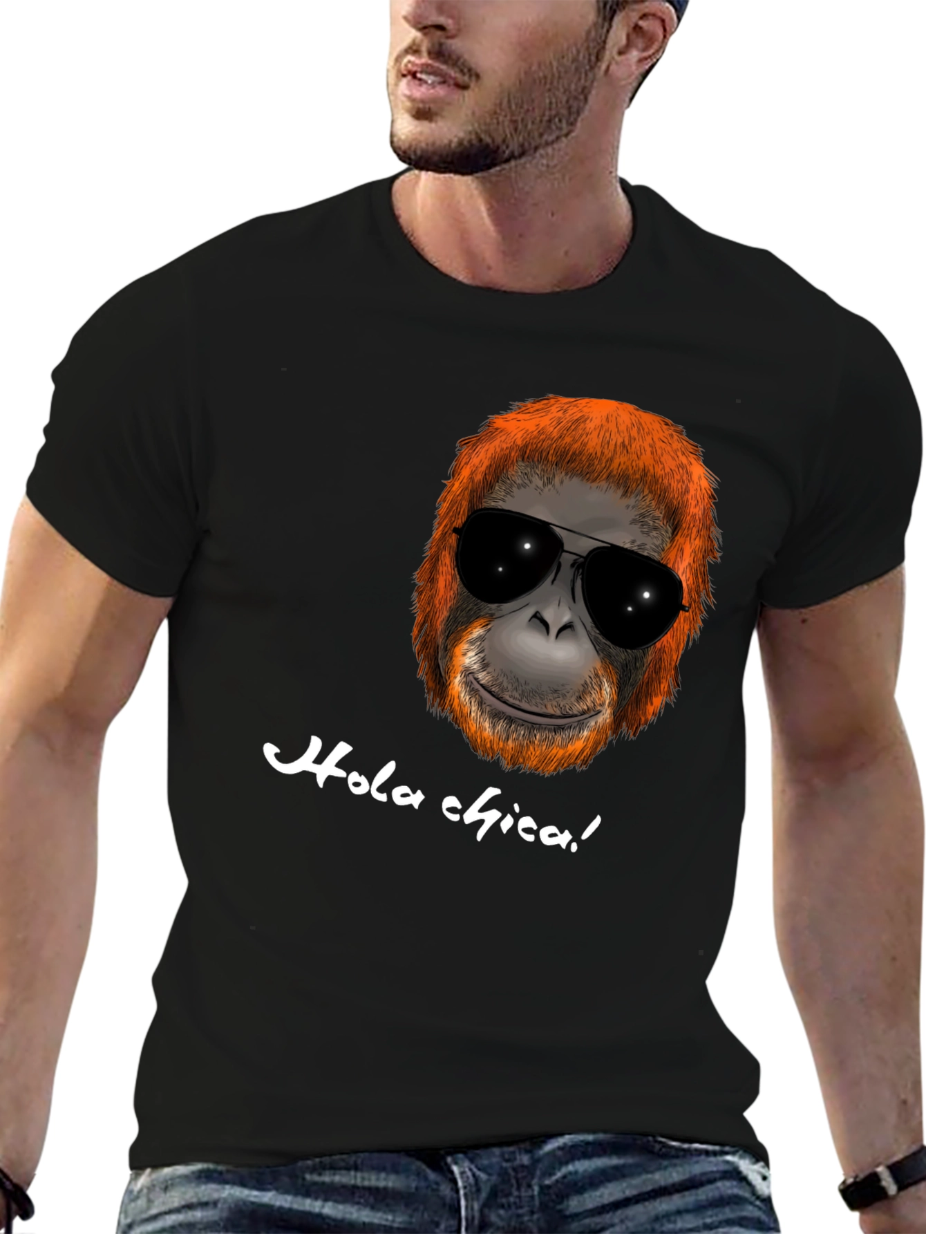 Hola Chica Orangutan Tee