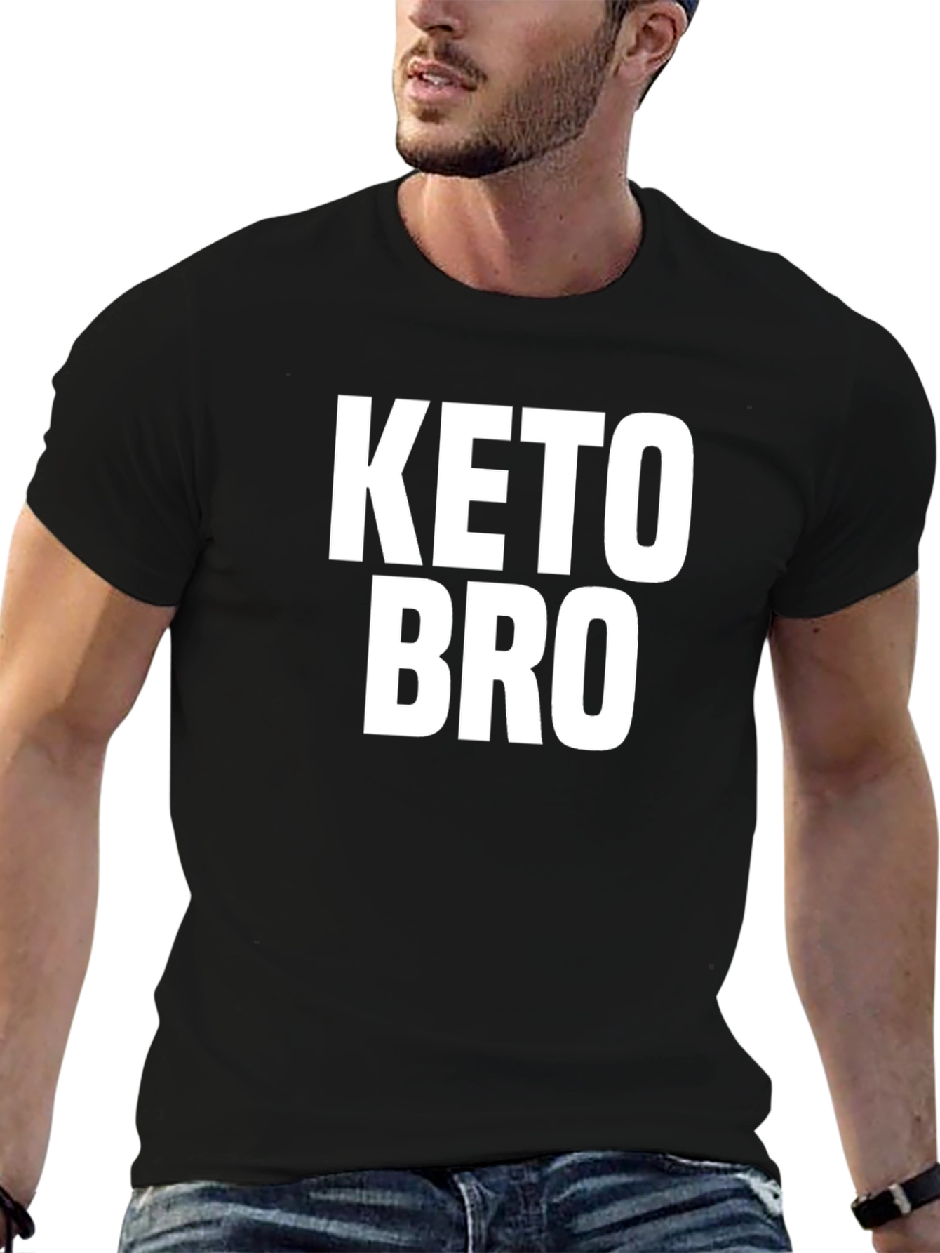 Keto Bro Black T-Shirt - Bold Graphic Tee