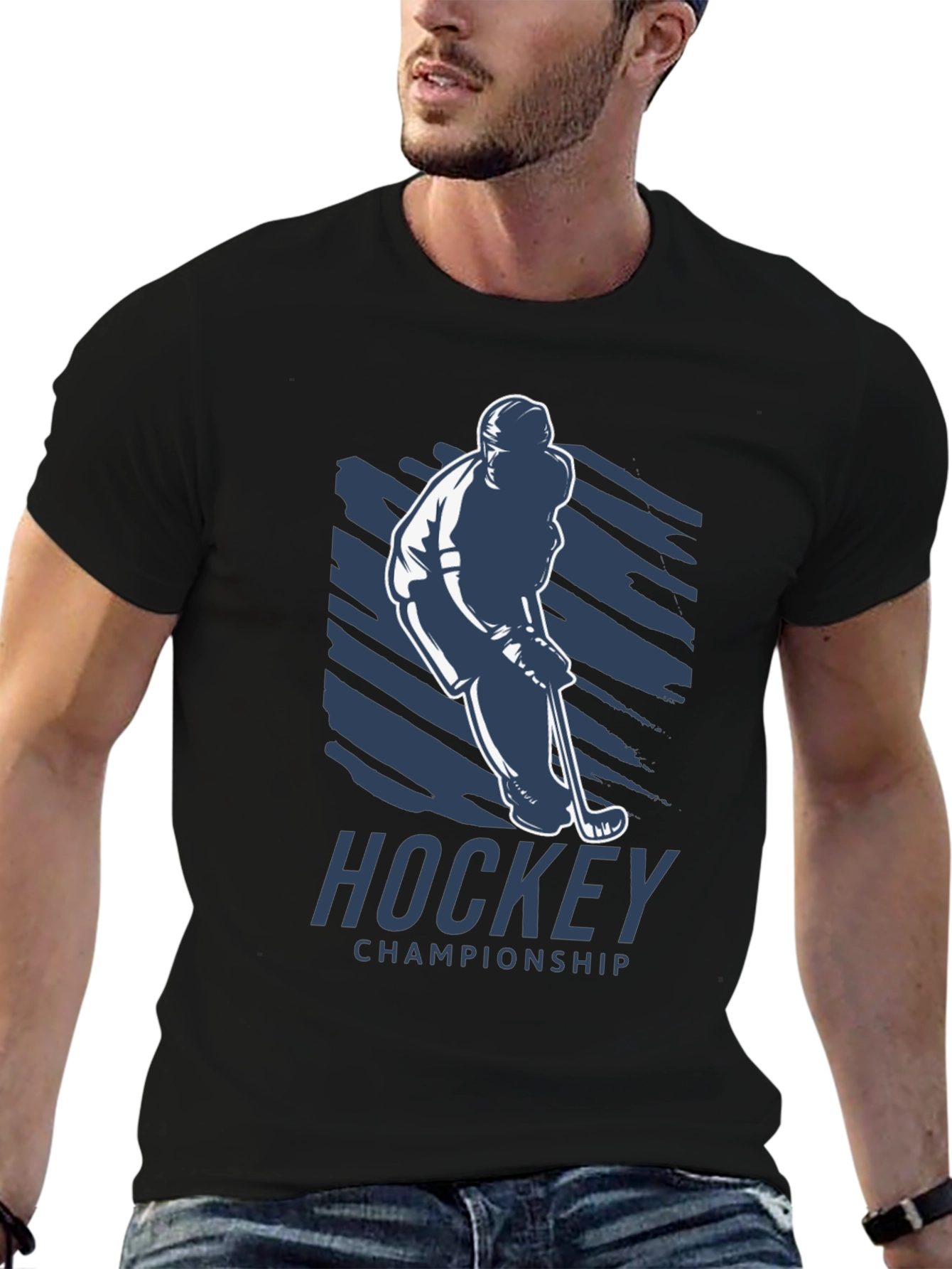 Hockey Championship T-Shirt - Black
