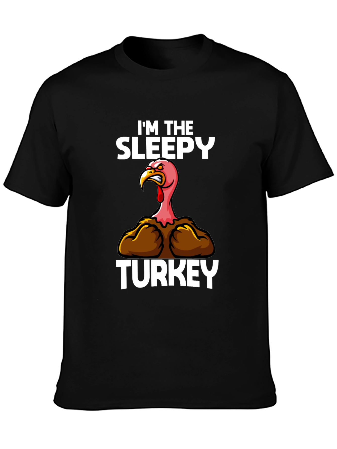 Sleepy Turkey Graphic Tee - Thanksgiving Humor