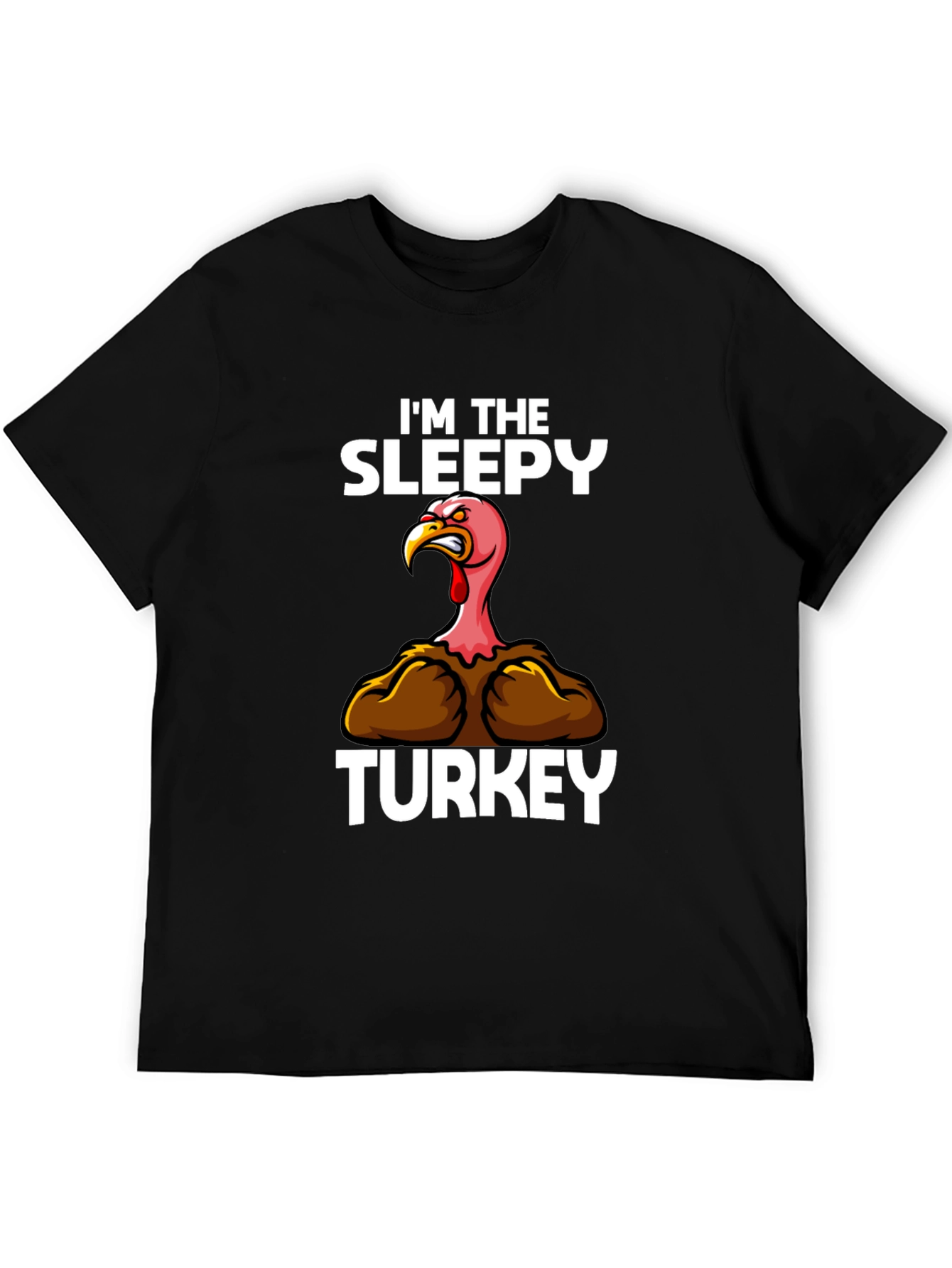 Sleepy Turkey Graphic Tee - Thanksgiving Humor