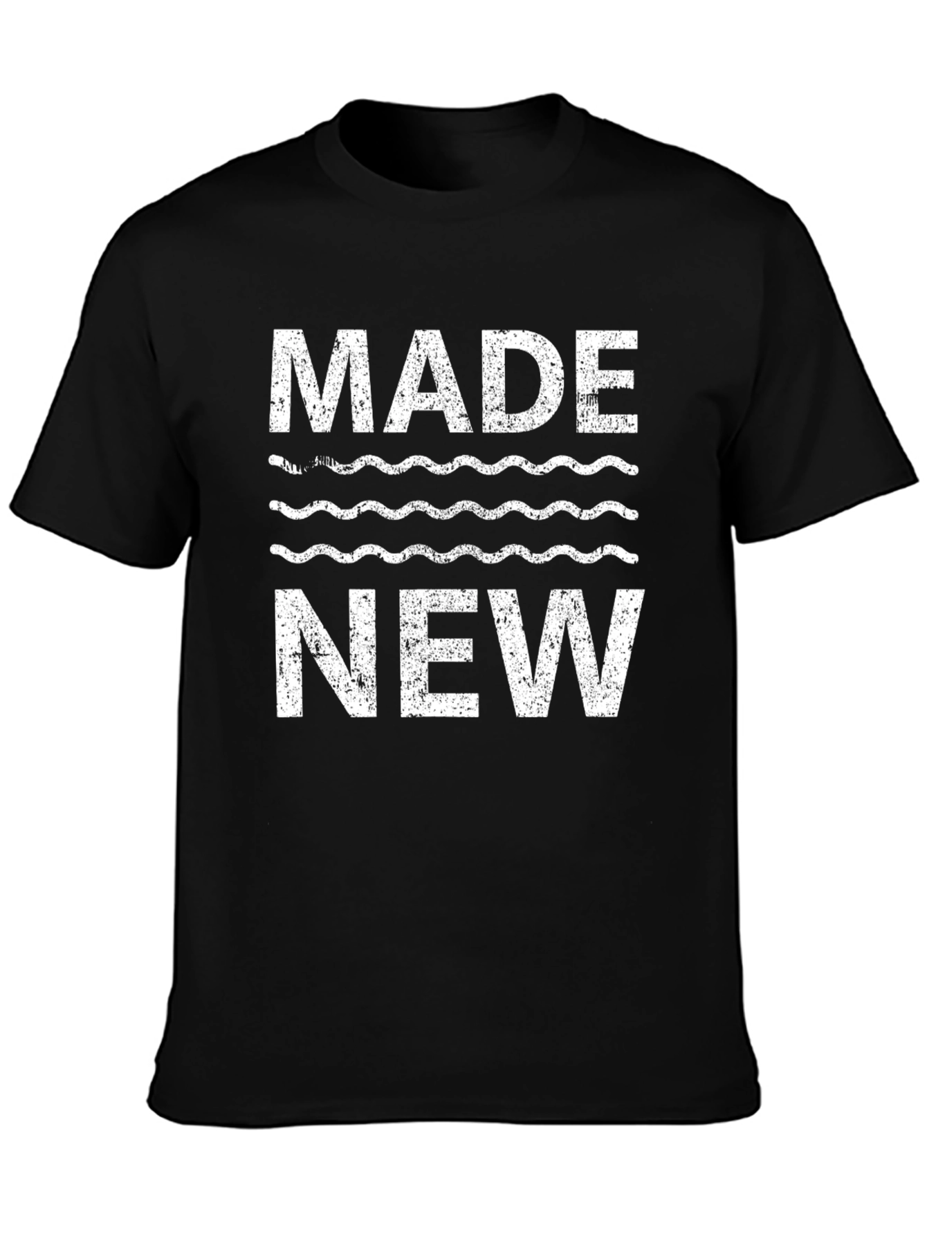Made New Graphic Tee - Stylish Black Cotton T-Shirt