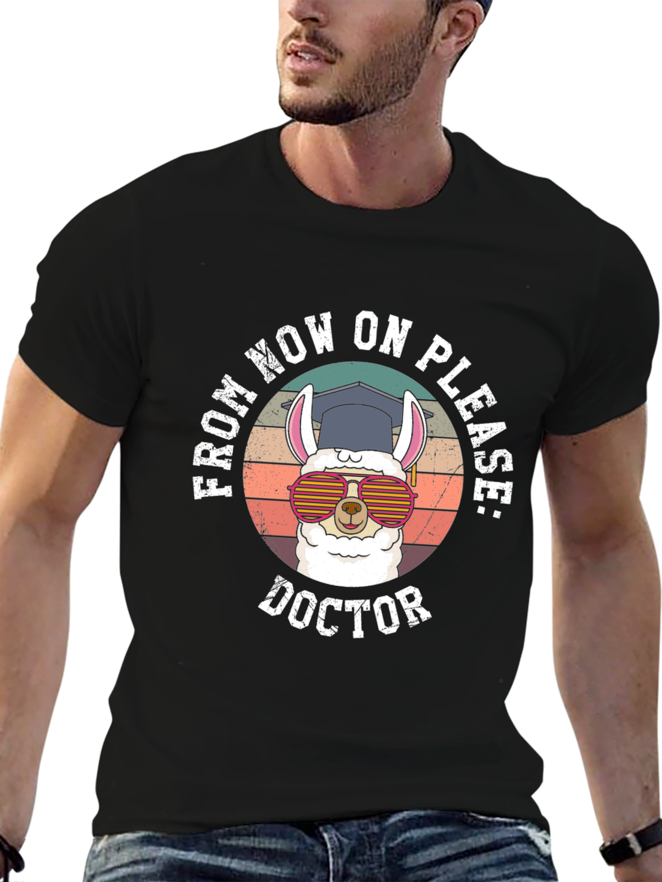 Doctor Llama Graphic Tee - Funny Graduation Gift