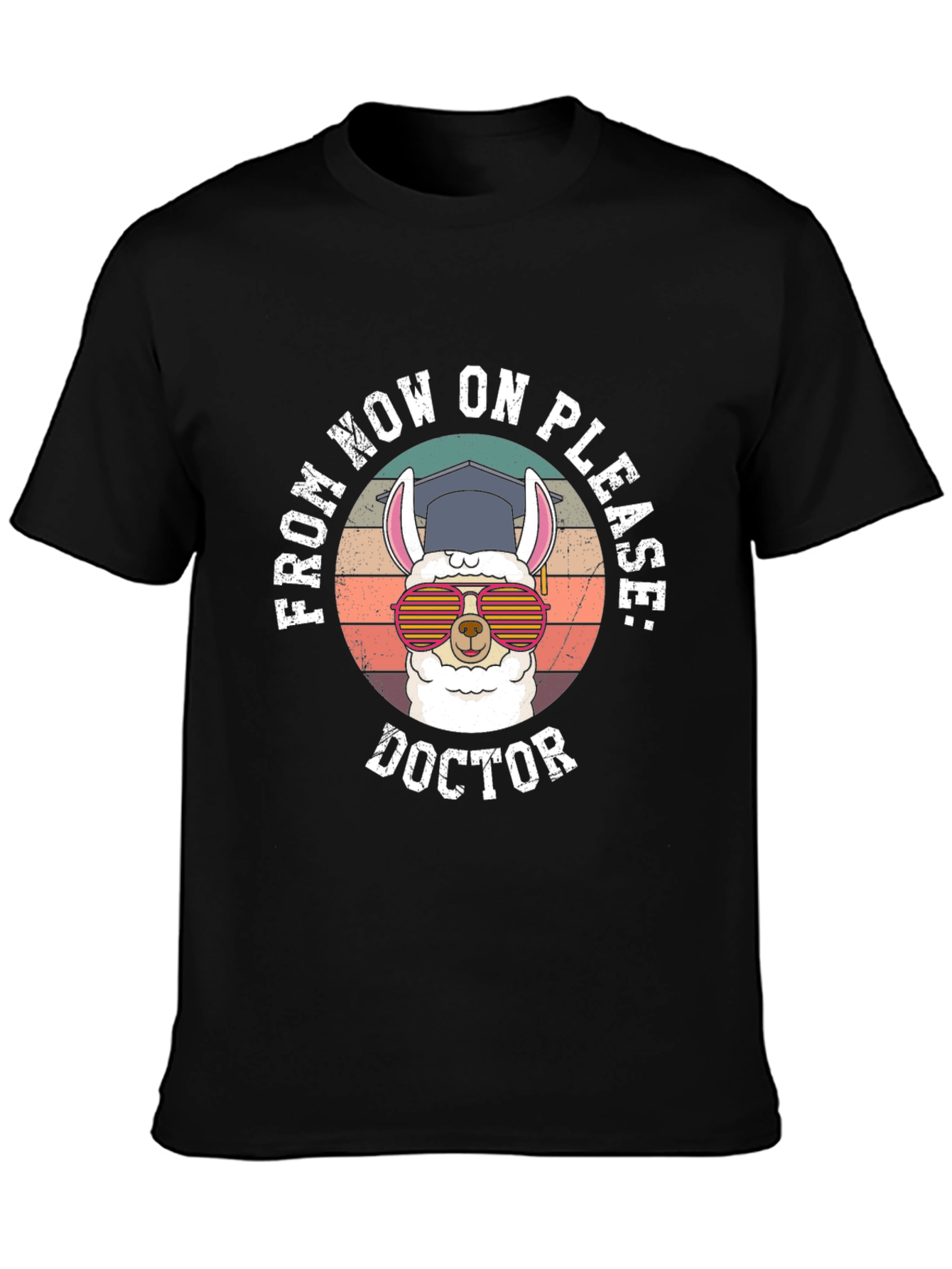 Doctor Llama Graphic Tee - Funny Graduation Gift