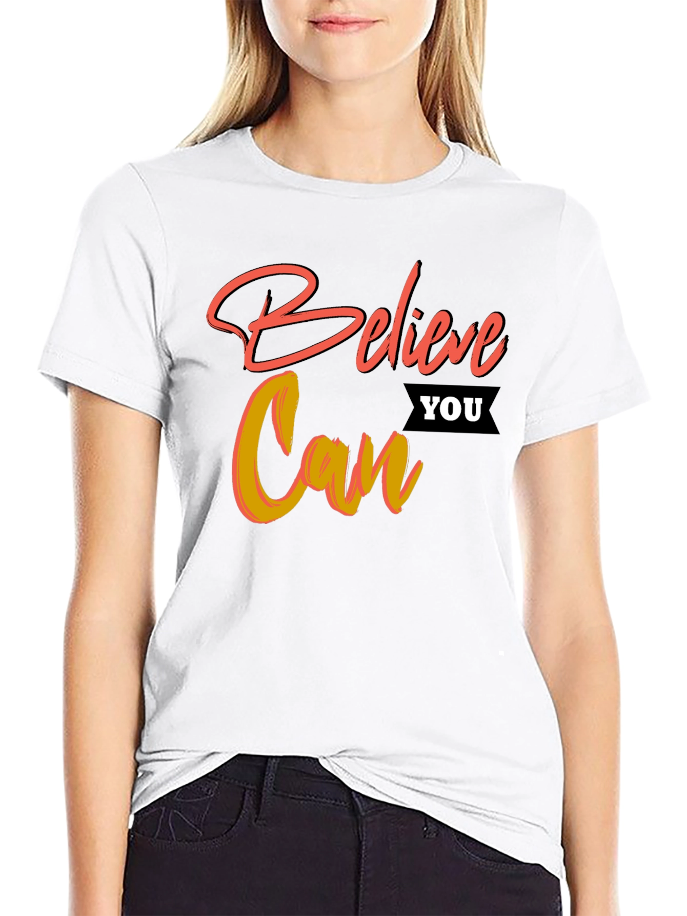 Believe You Can Graphic T-Shirt - Motivational Tee