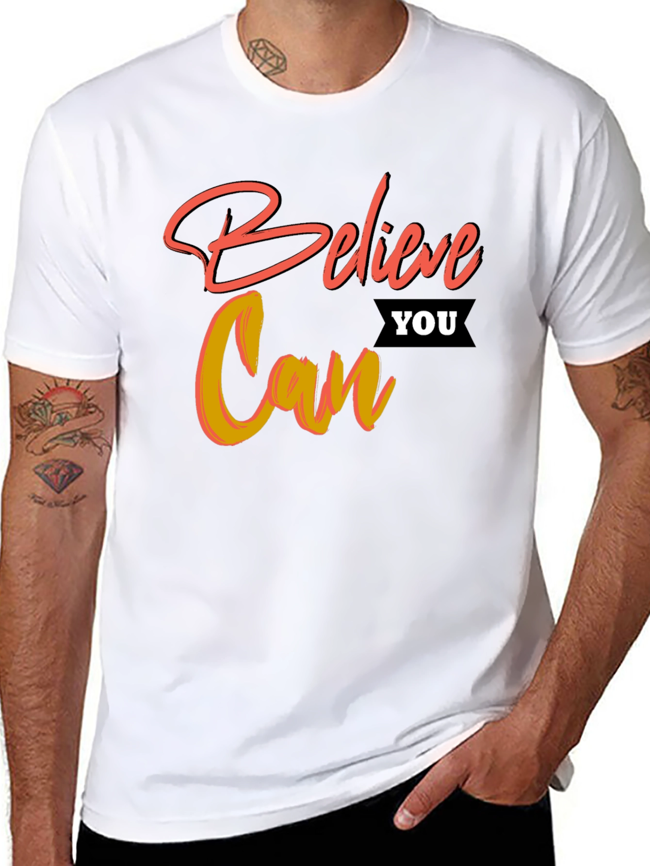 Believe You Can Graphic T-Shirt - Motivational Tee