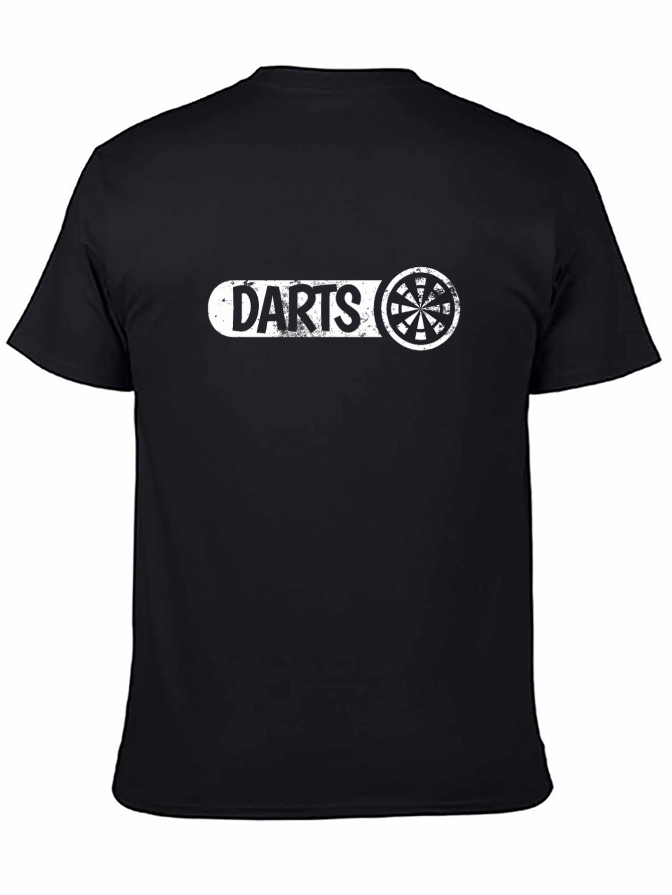 Darts Graphic Print Black T-Shirt