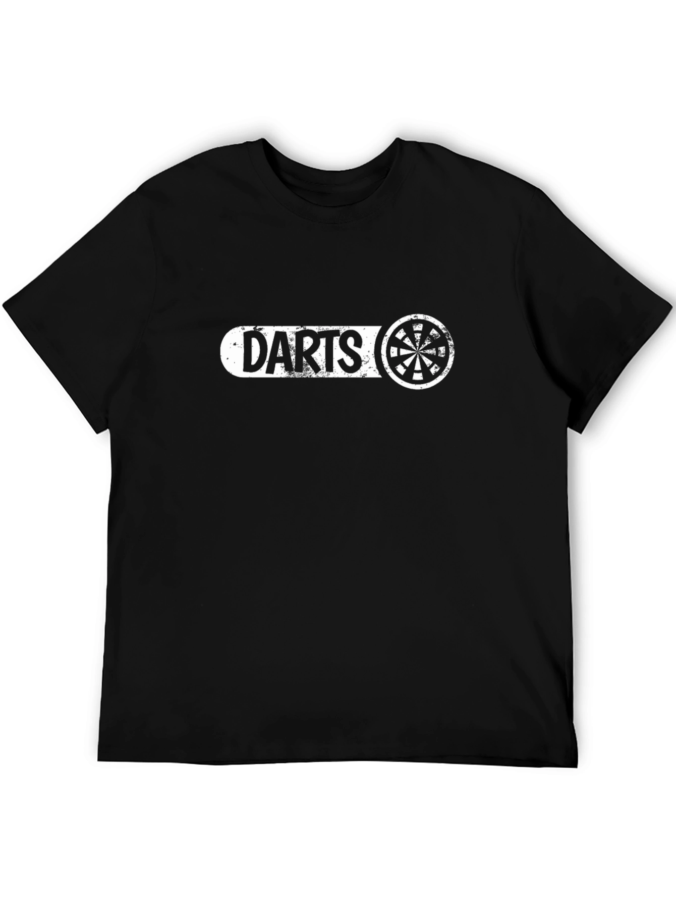 Darts Graphic Print Black T-Shirt