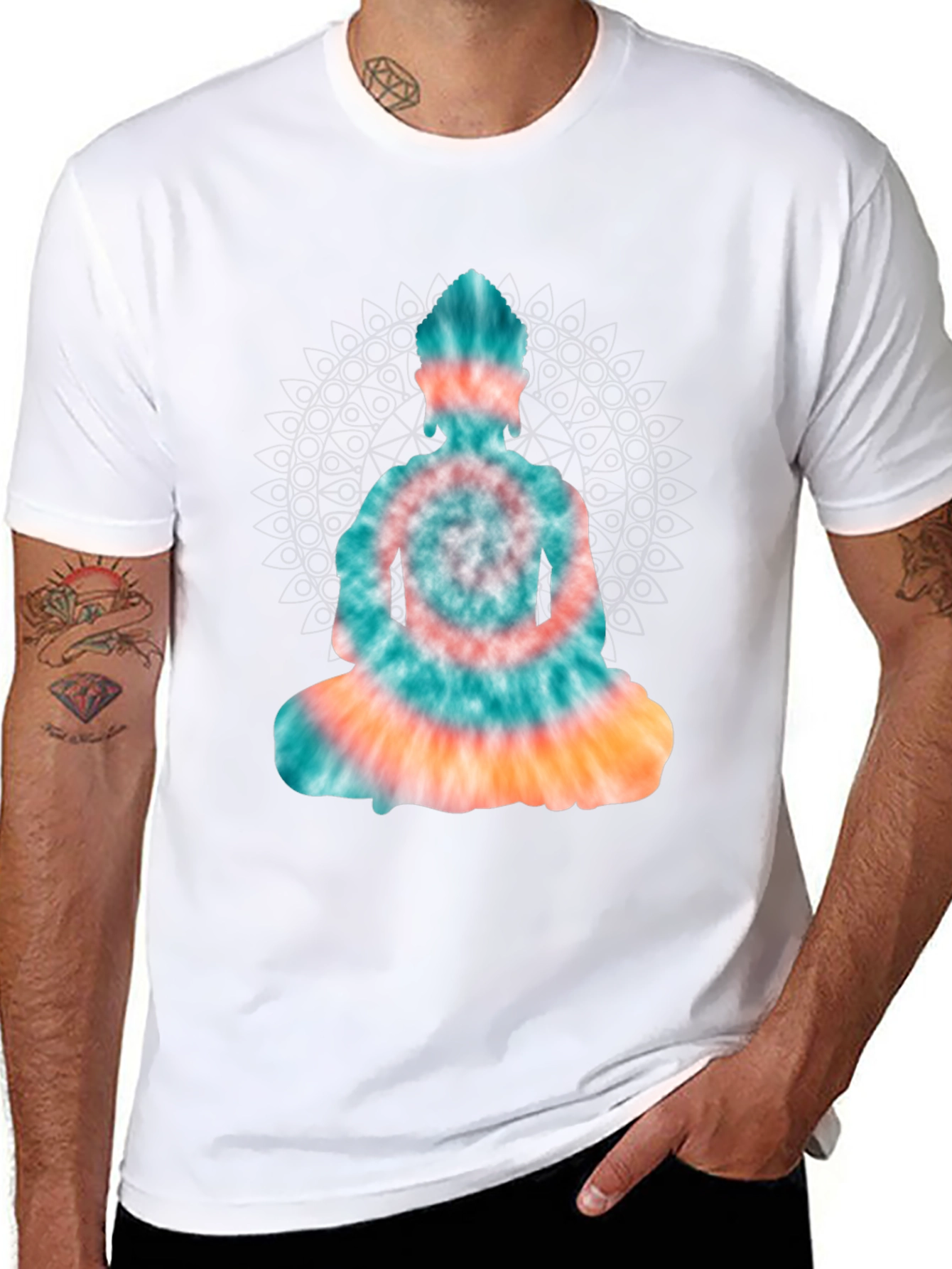 Buddha Tie-Dye T-Shirt - Meditative Style