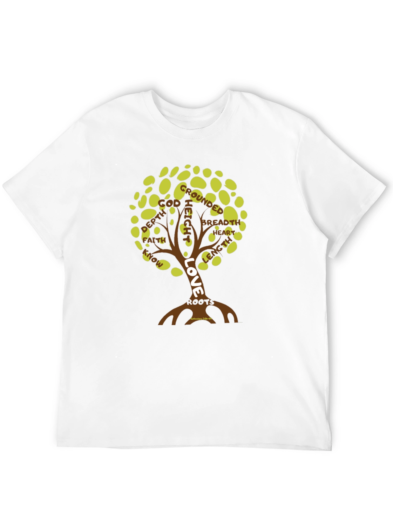 Love Roots Tree Graphic T-Shirt - Black