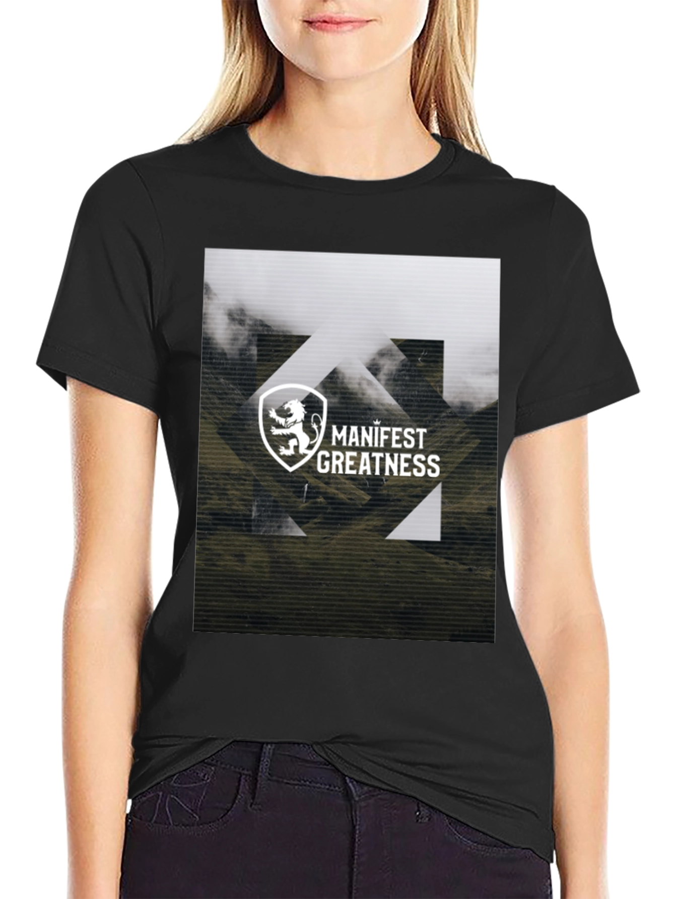 Manifest Greatness Graphic Tee - Black