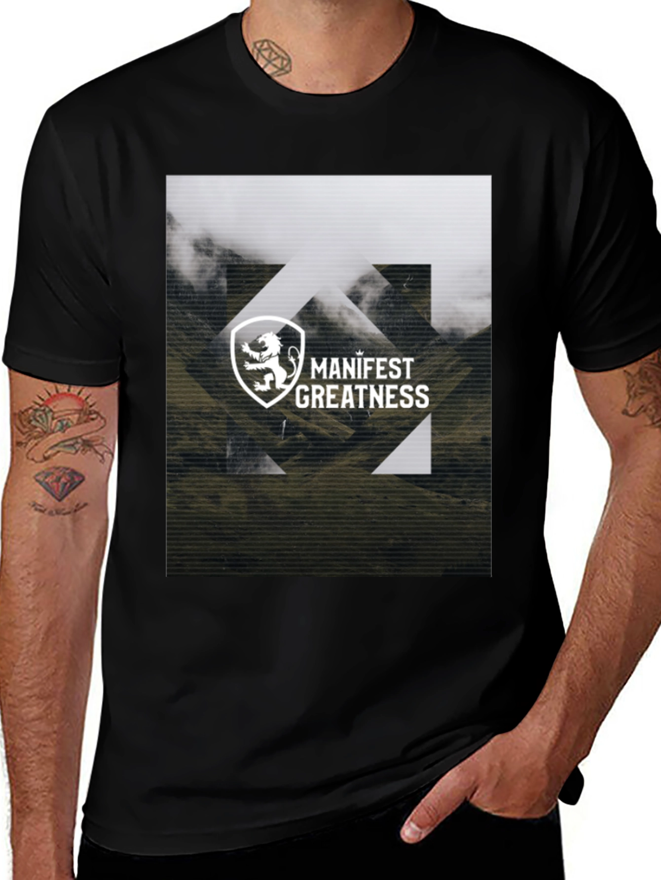 Manifest Greatness Graphic Tee - Black